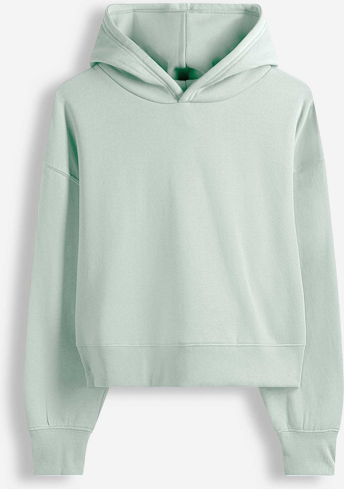 Hoodie - einfarbig - hellblau