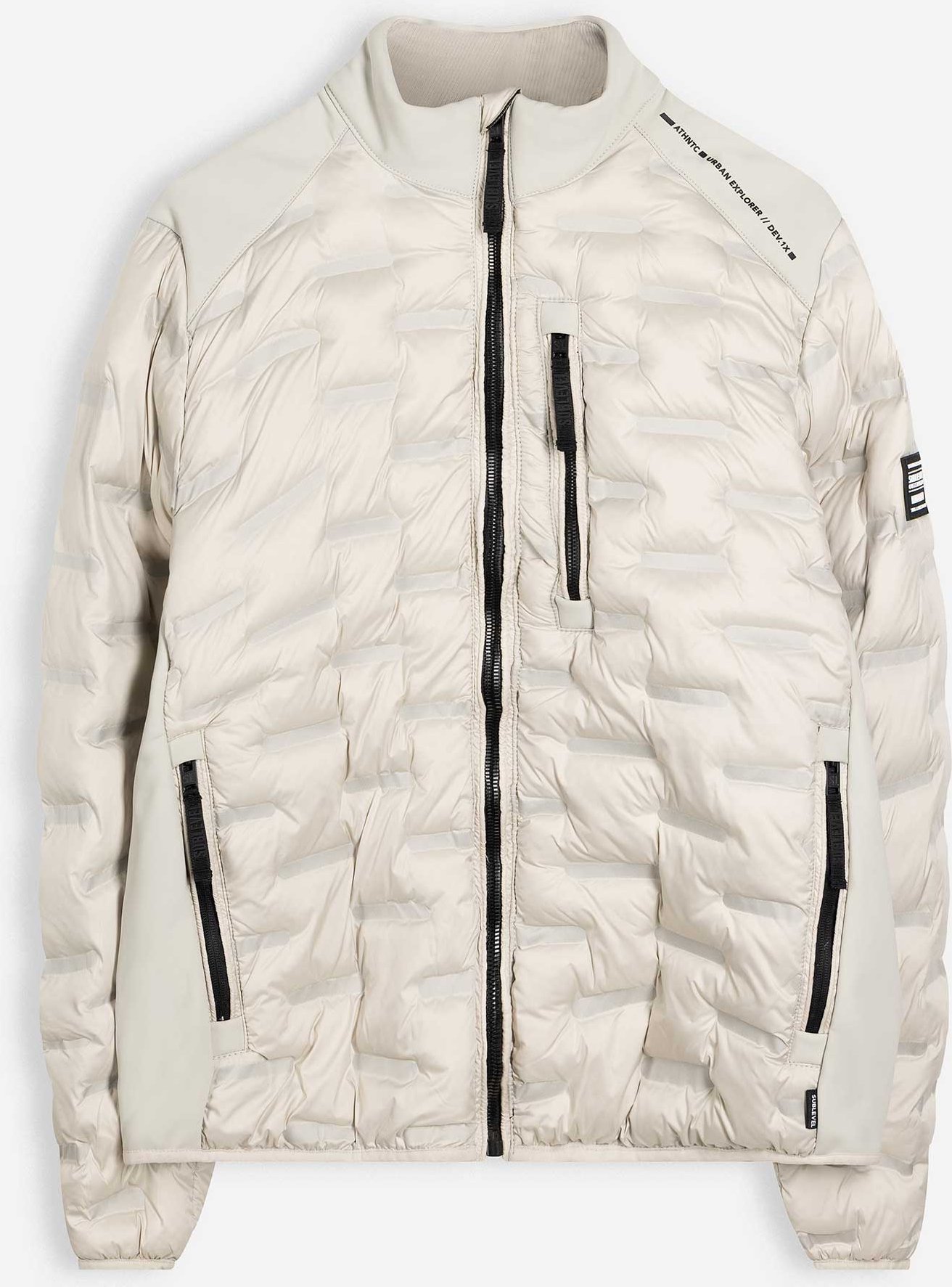 Jacke - Stehkragen - beige