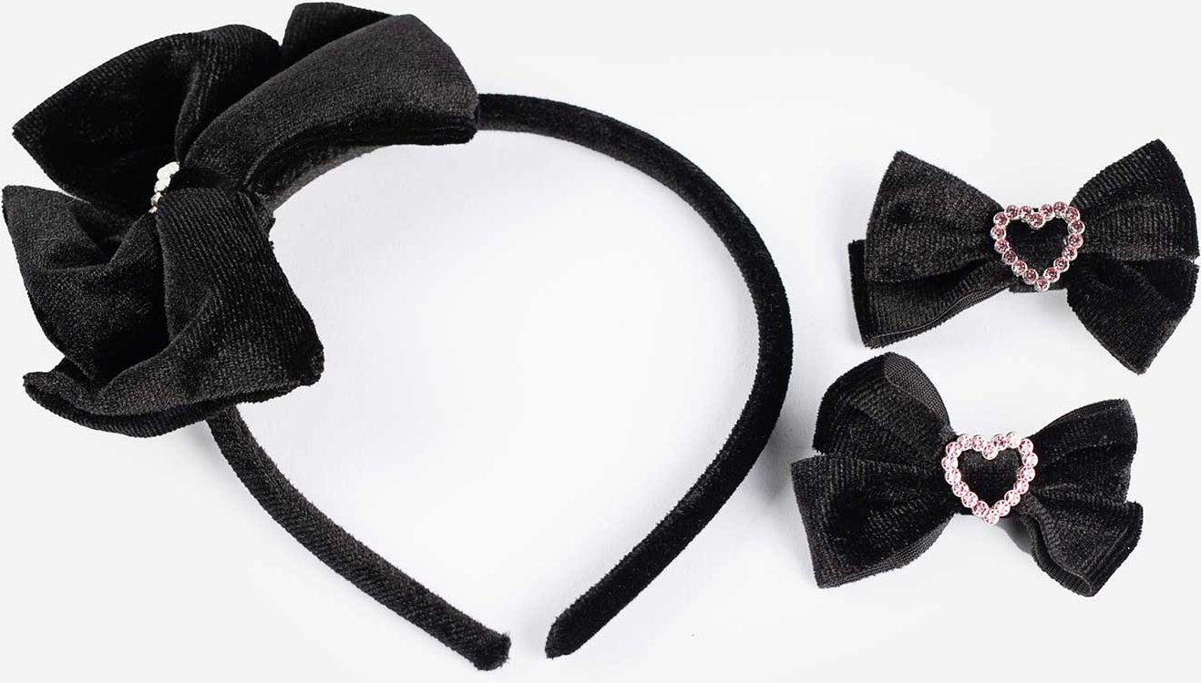 Haarschmuck - 3er-Pack - schwarz