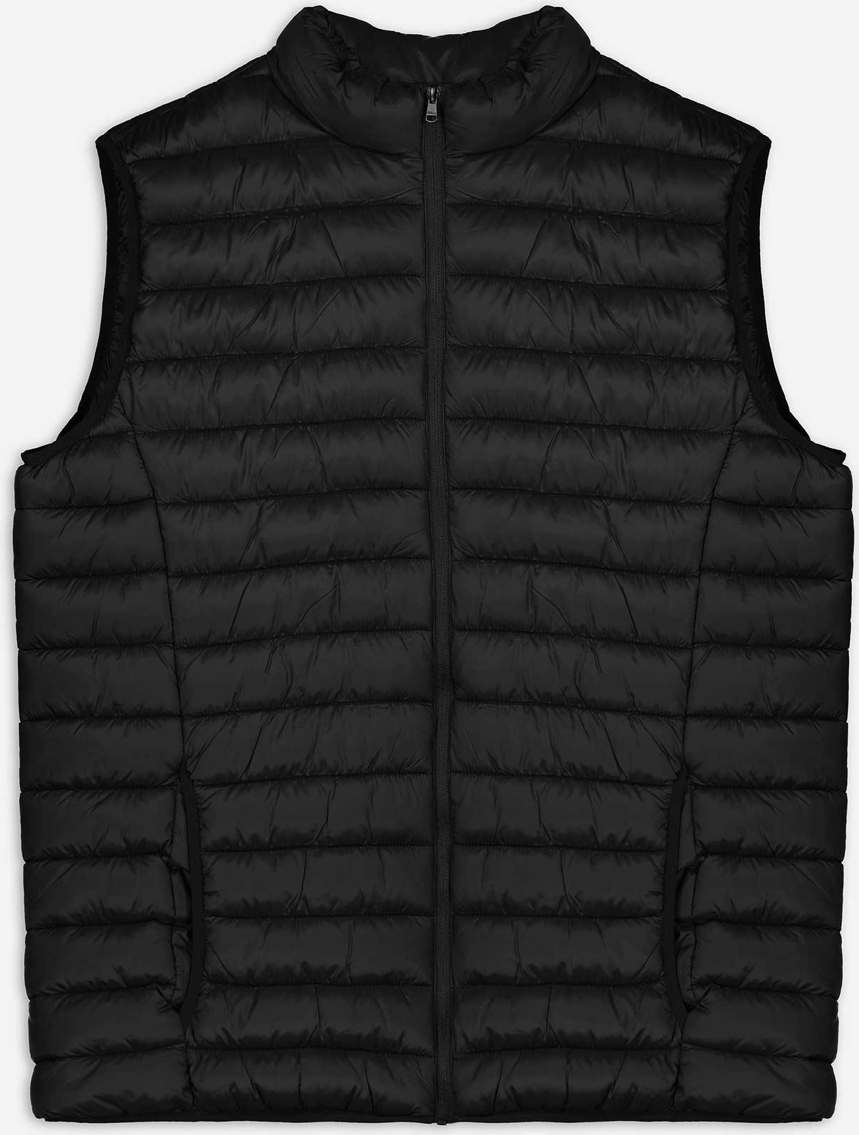 Weste - Stehkragen - schwarz