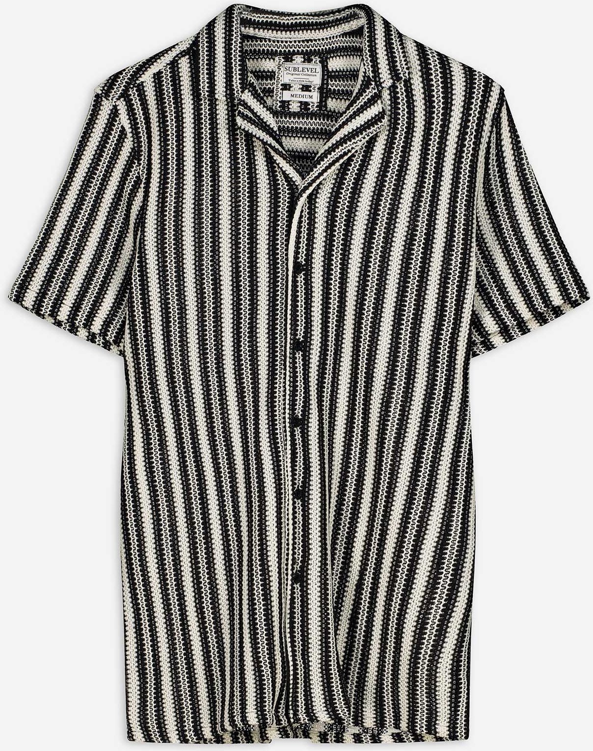 Hemd - Streifen - schwarz