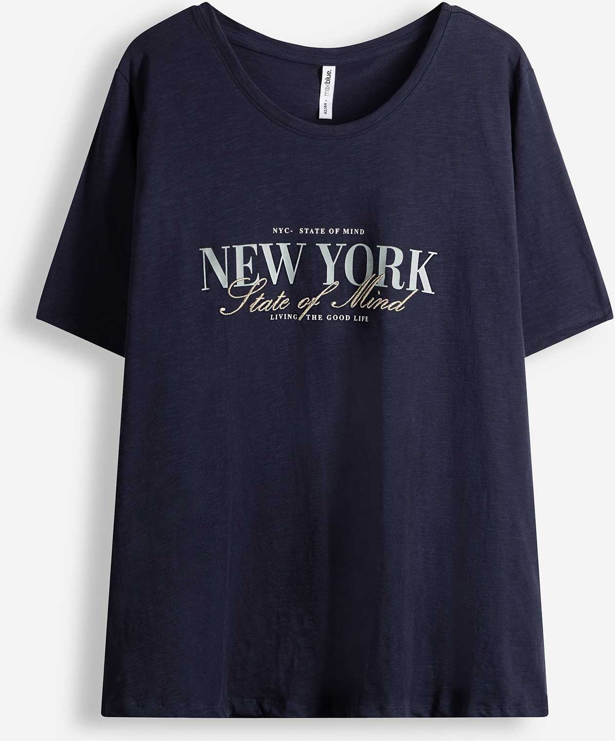 T-Shirt - Stickereien - dunkelblau