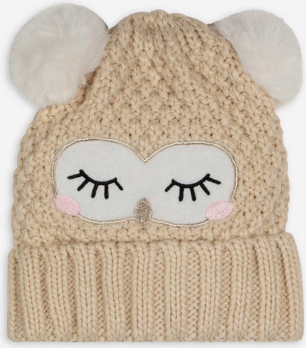 Mütze - Tiermotiv - weiß