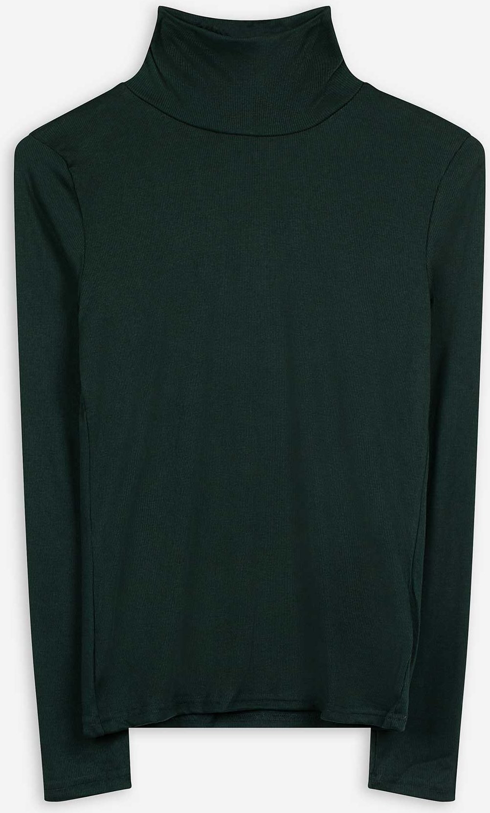 Langarmshirt - Rollkragen - grün