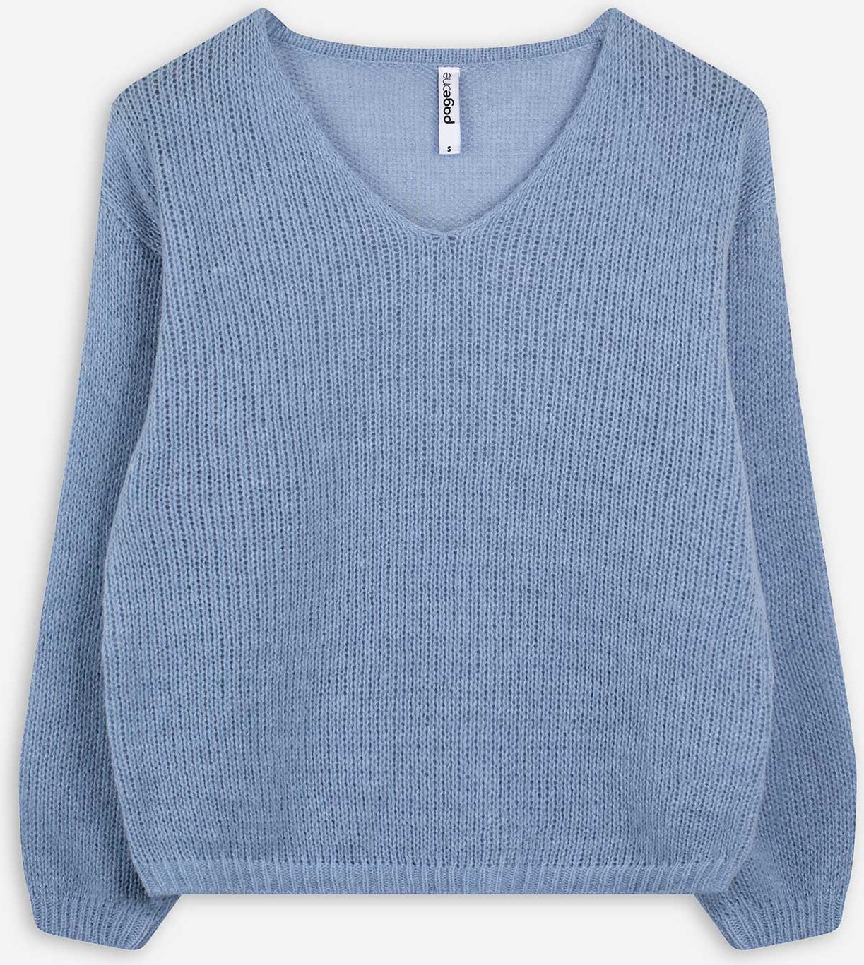 Strickpullover - V-Ausschnitt - dunkelblau