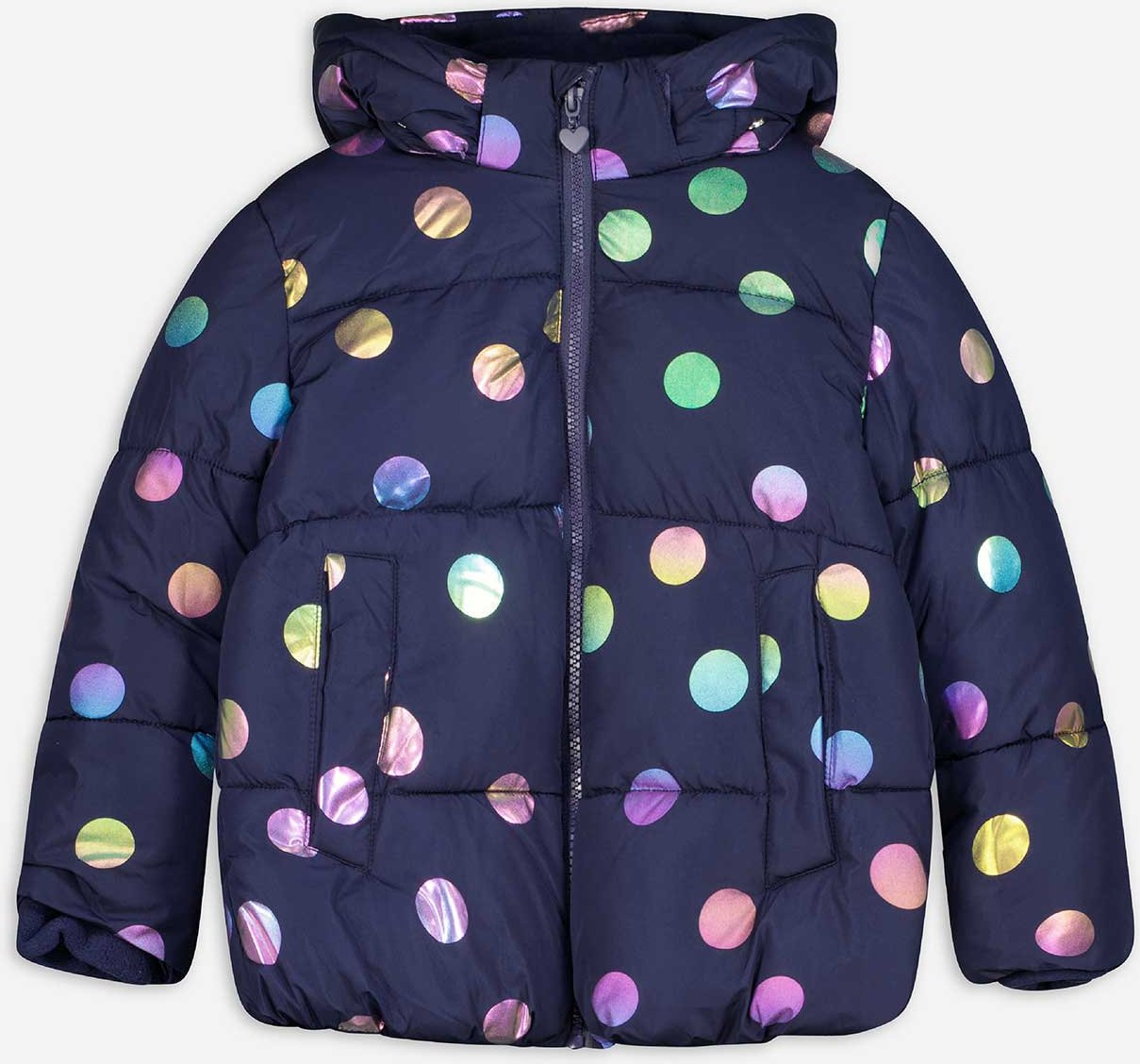 Thumbnail - Steppjacke - Allover-Muster - dunkelblau