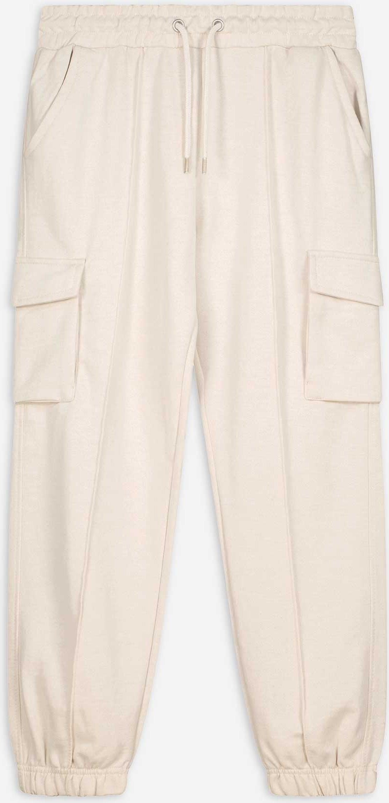 Fallschirmhose - Elastischer Bund - beige