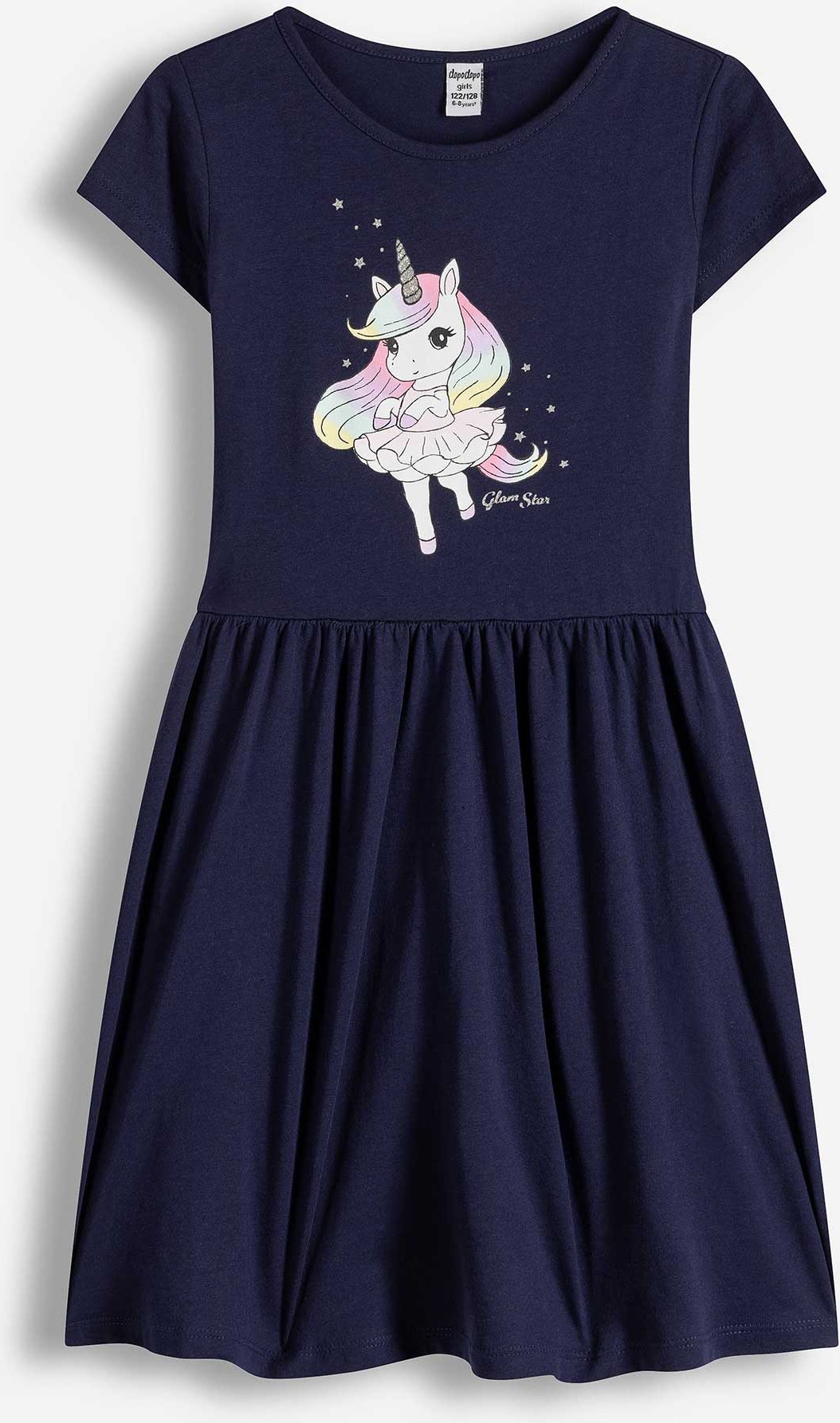 Kleid - einfarbig - dunkelblau