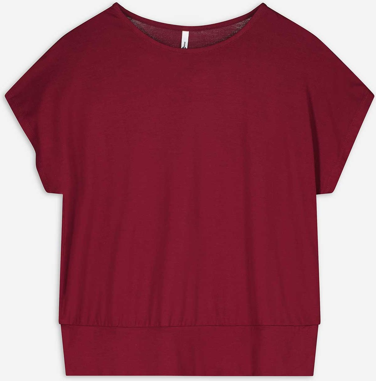 T-Shirt - Viskose-Mix - dunkelrot