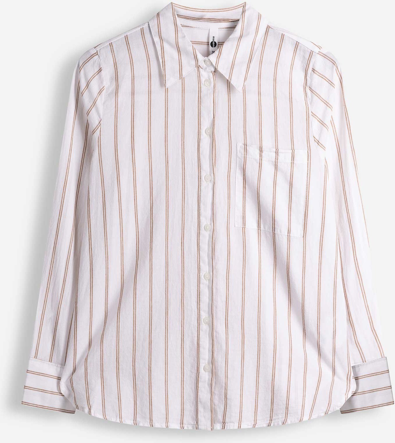 Hemd - Streifen - weiß