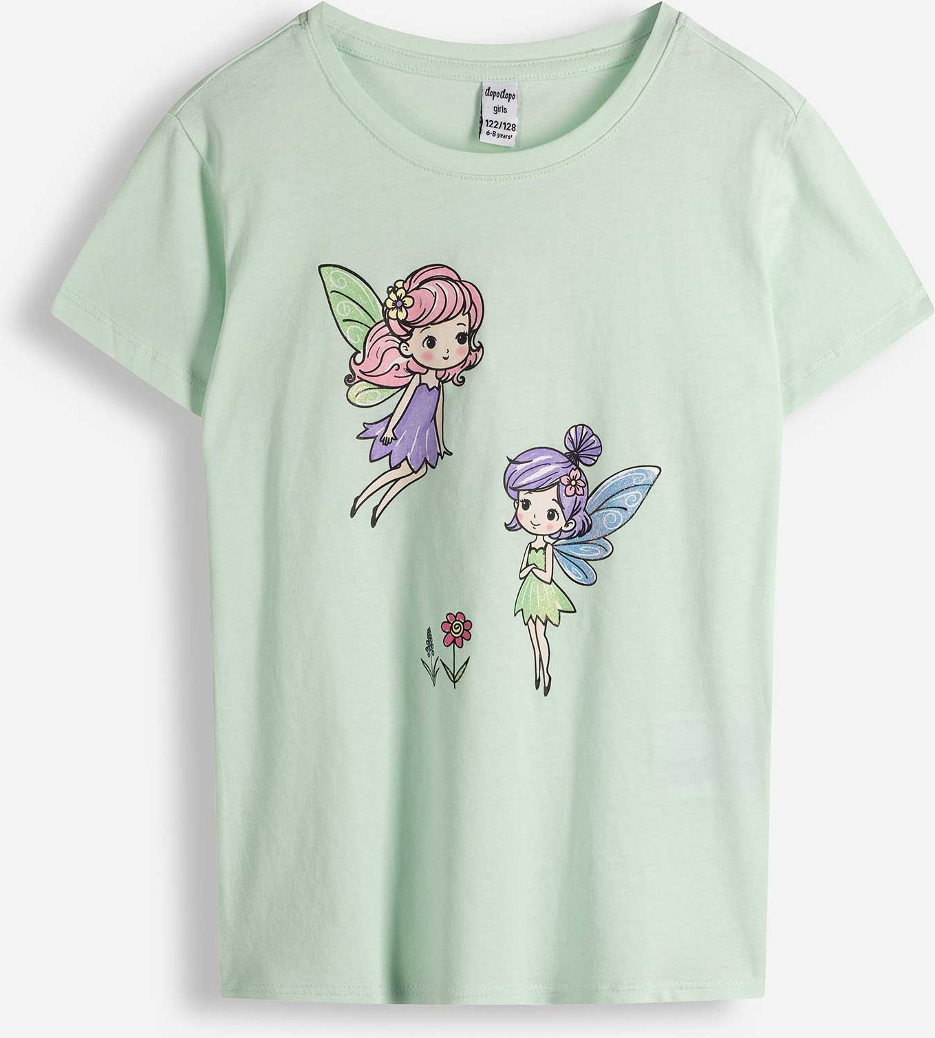 T-Shirt - Frontprint - hellgrün