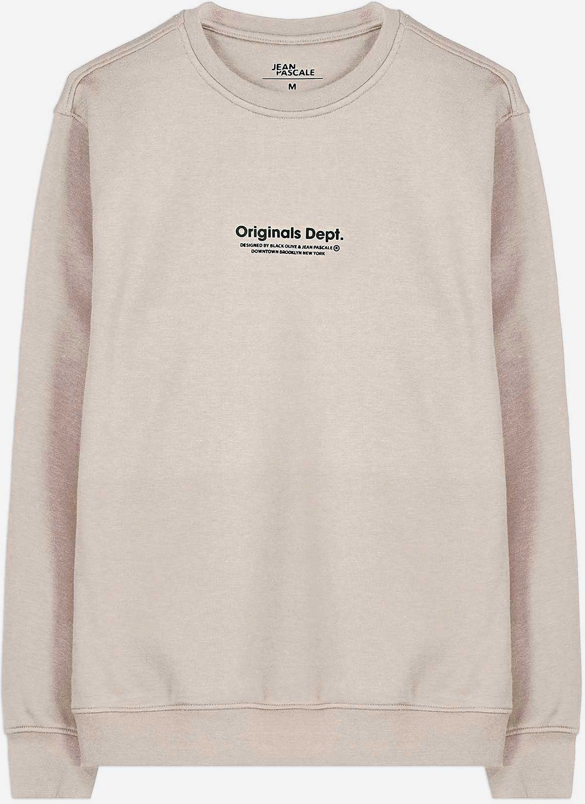 Sweatshirt - Rundhals-Ausschnitt - weiß