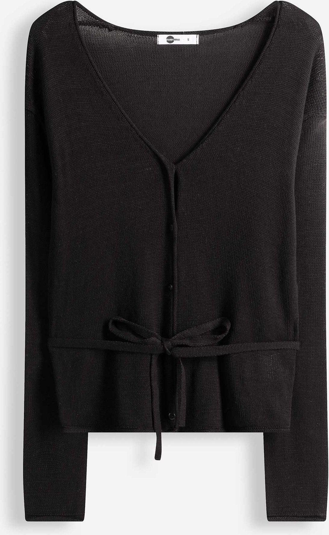 Cardigan - Viskose-Mix - schwarz