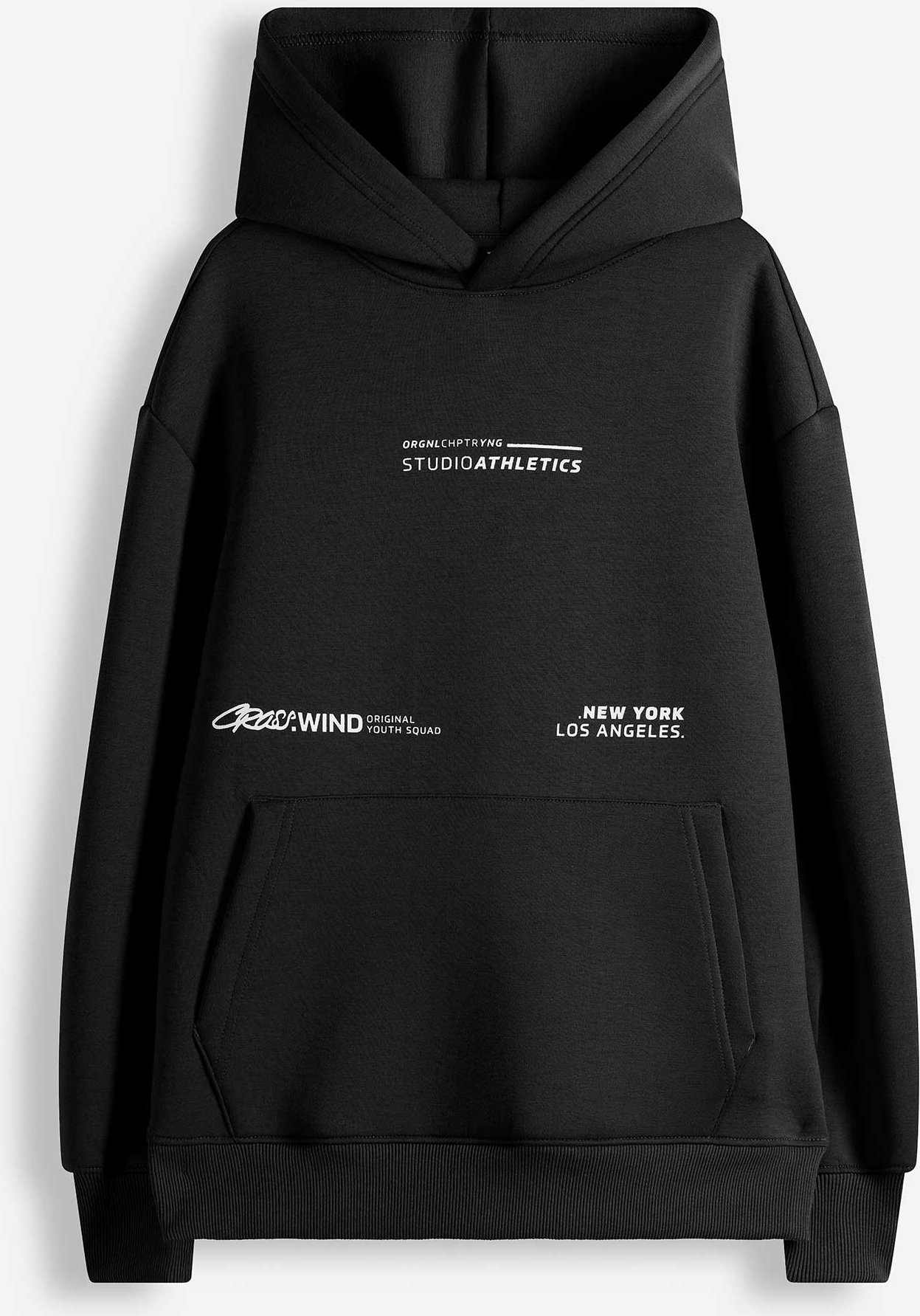 Hoodie - Scuba - schwarz