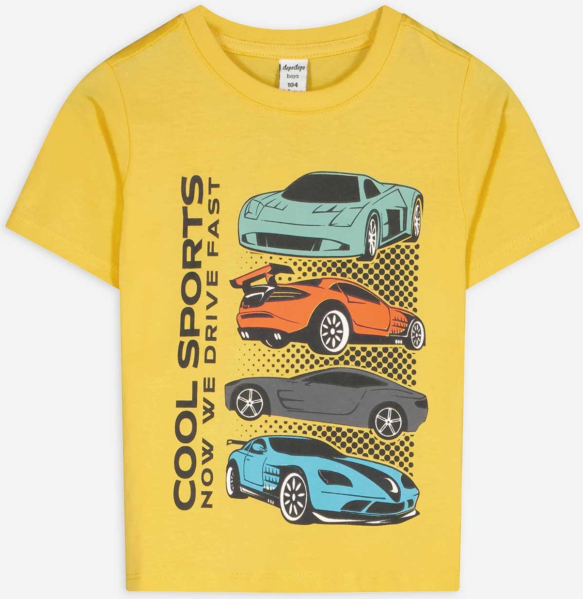 T-Shirt - Frontprint - gelb