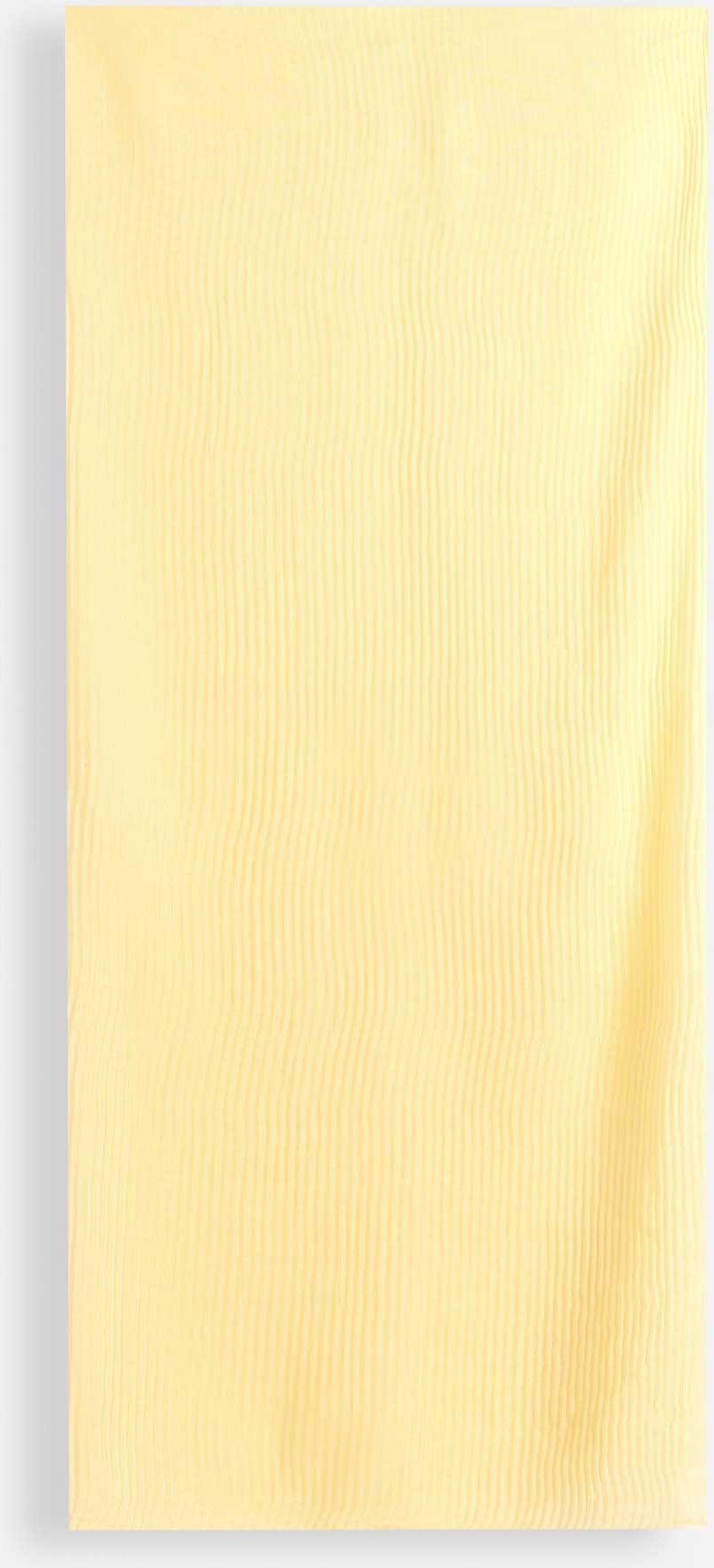 Tuch - Plissee - hellgelb