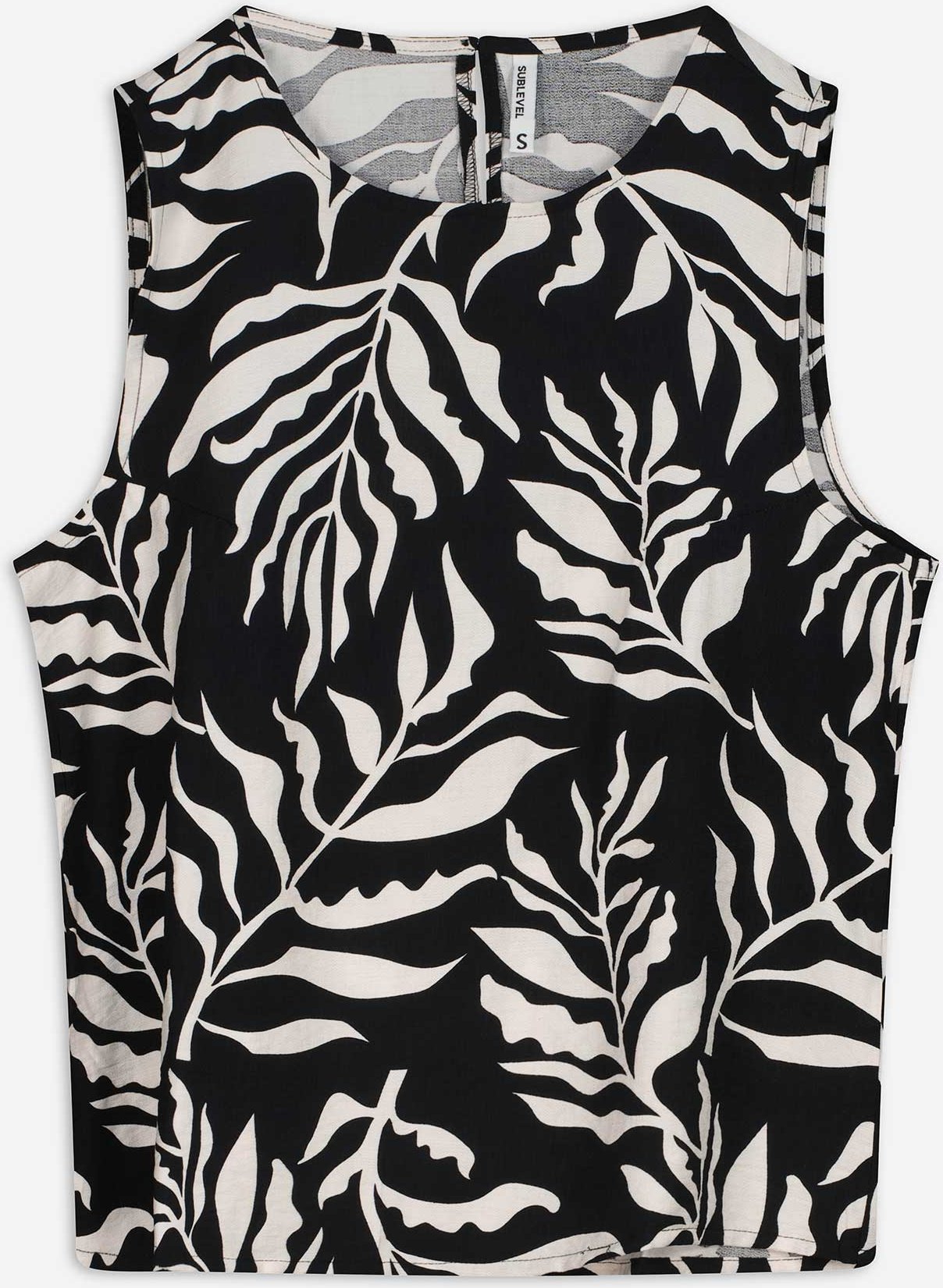 Blusenshirt - Allover-Print - schwarz