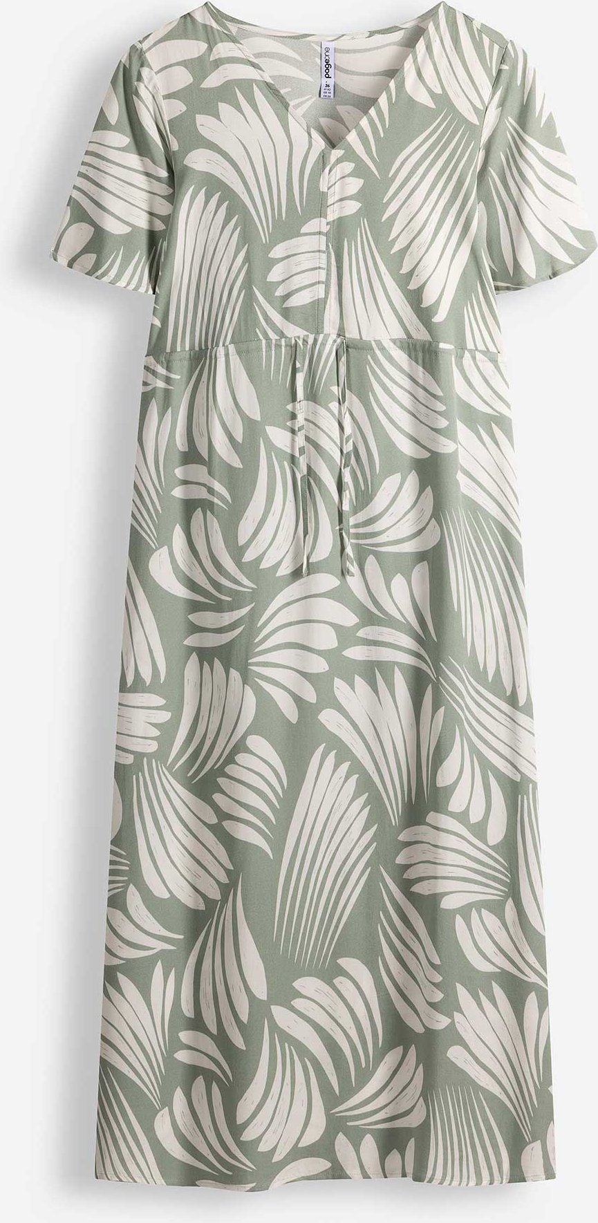 Kleid - Allover-Print - türkis