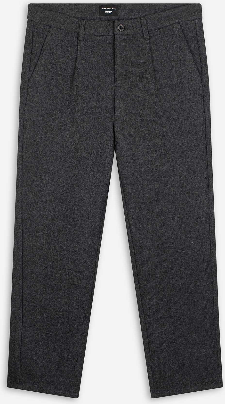 Chinohose - Woll-Optik - dunkelgrau