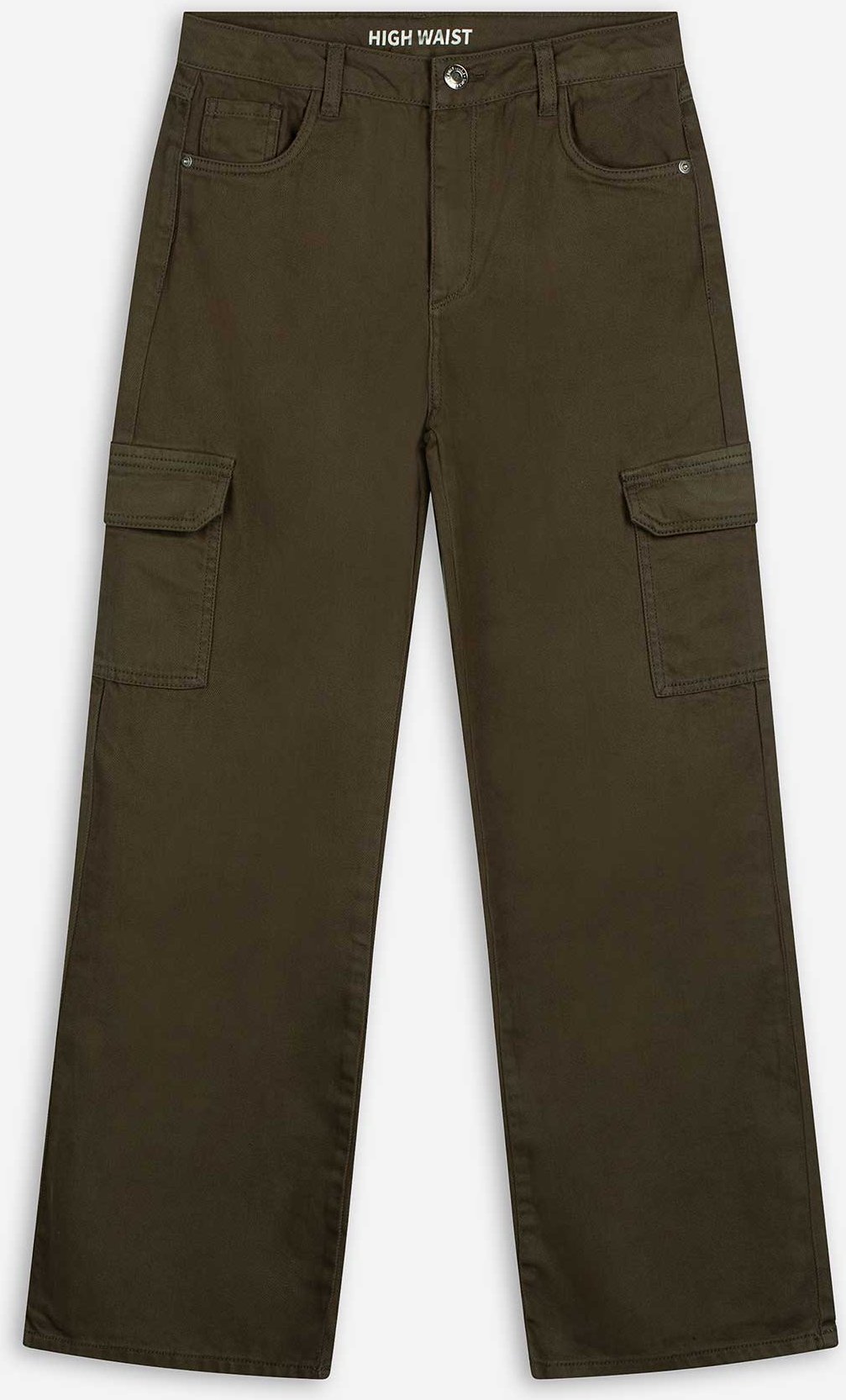 Cargohose - Twill - dunkelgrün
