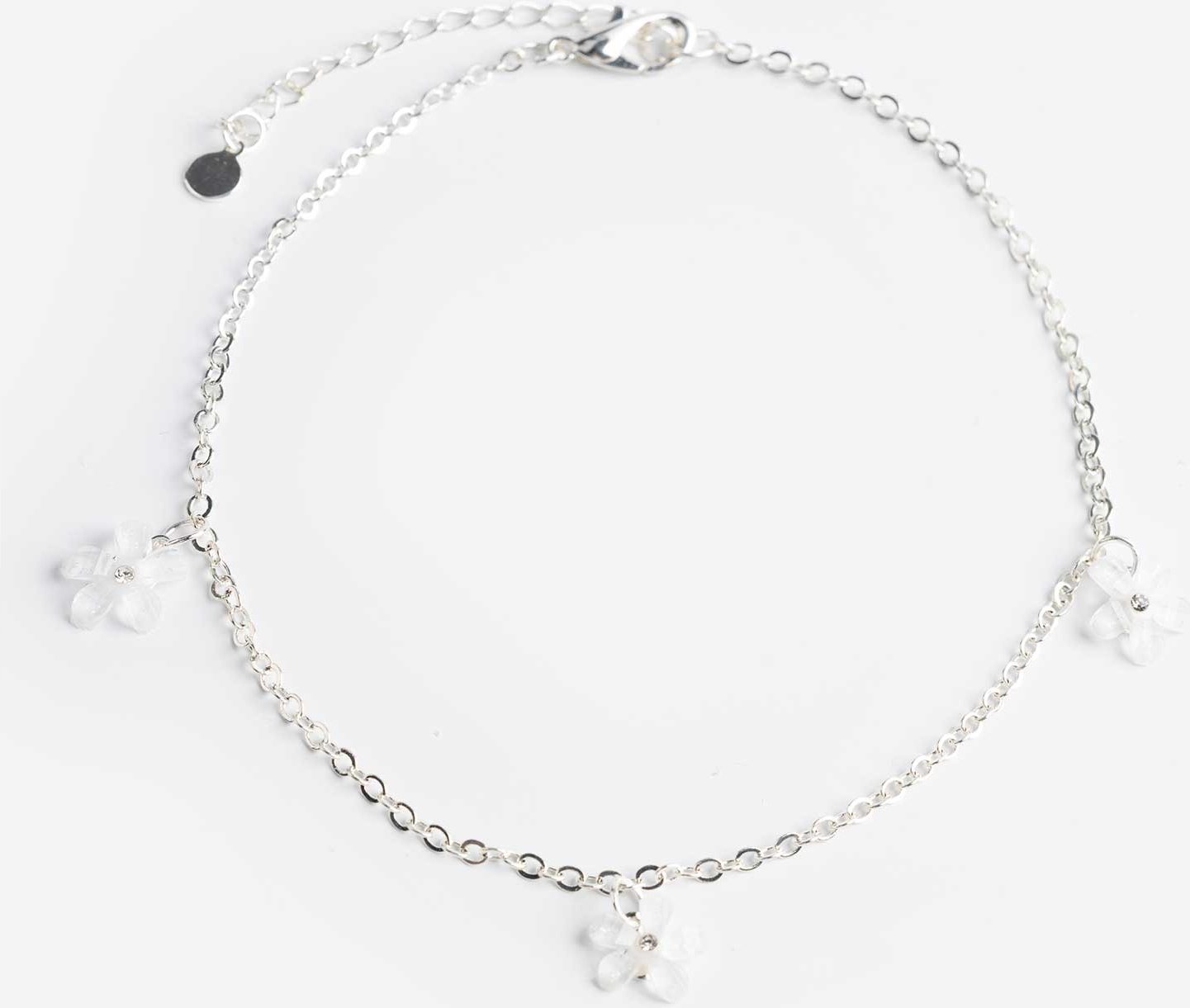 Schmuck - Florales Muster - silberfarben