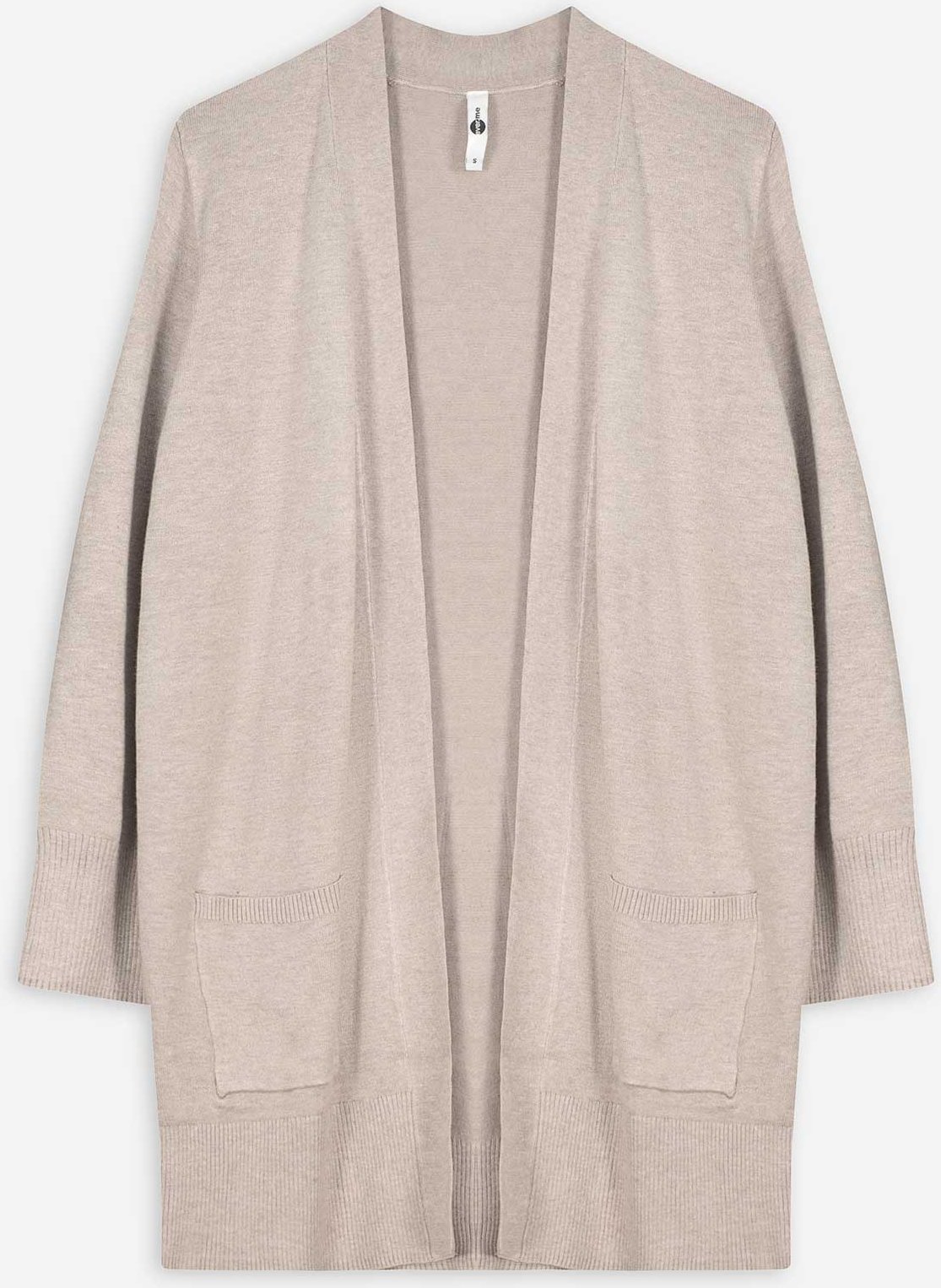 Thumbnail - Longcardigan - Aufgesetze Taschen - beige
