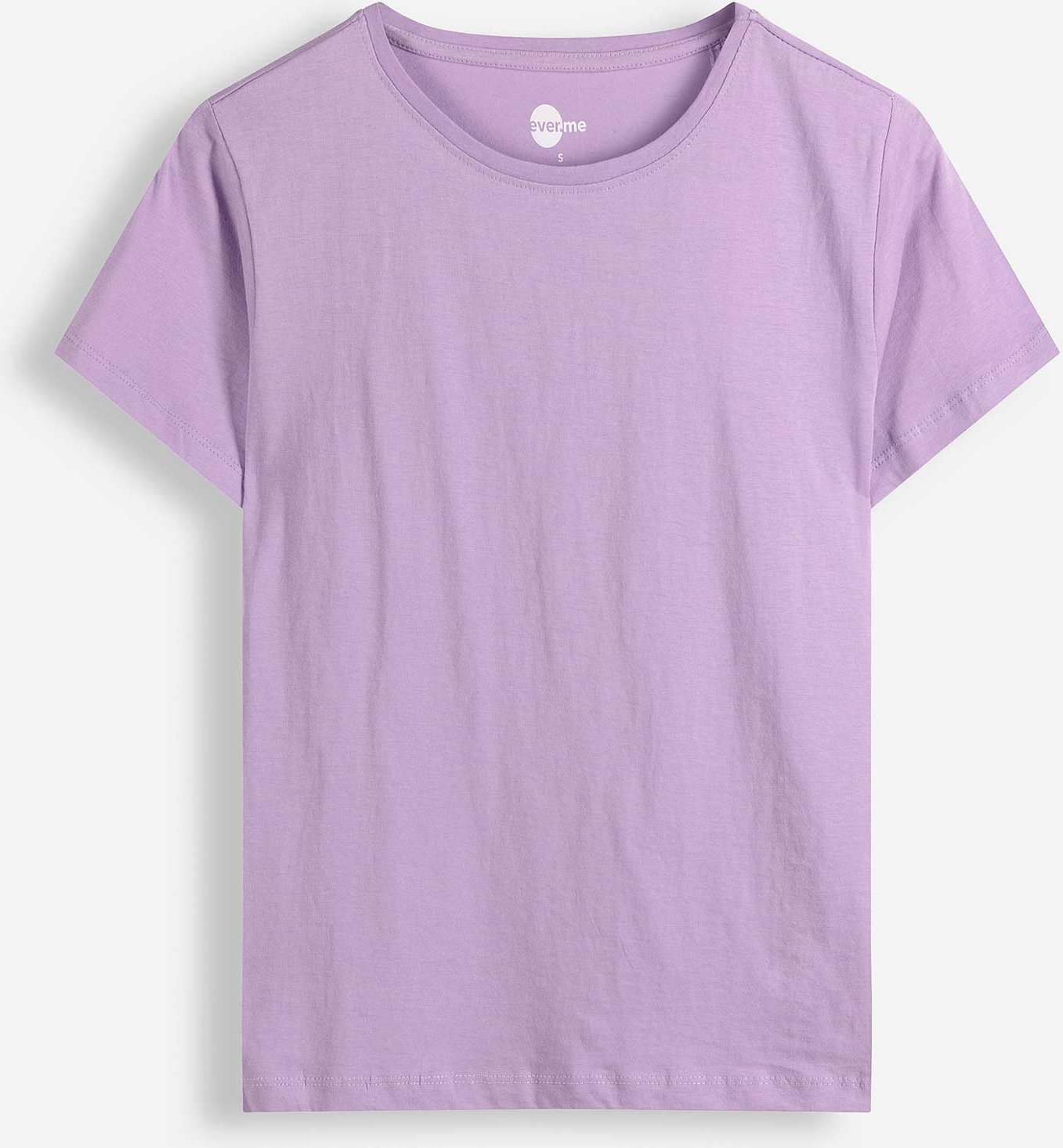 T-Shirt - Rundhals-Ausschnitt - lila