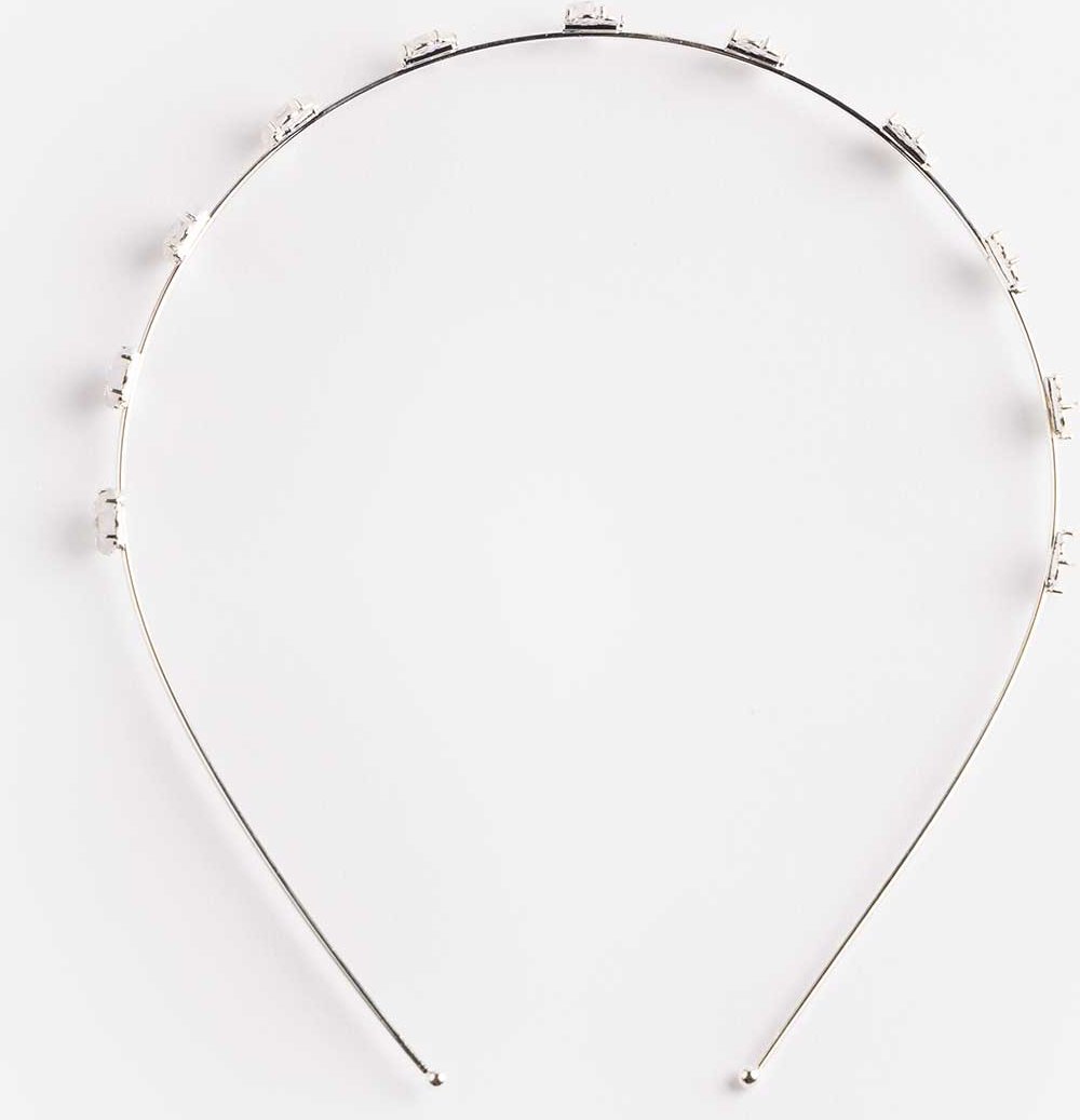 Haarschmuck - Metallic-Details - silberfarben