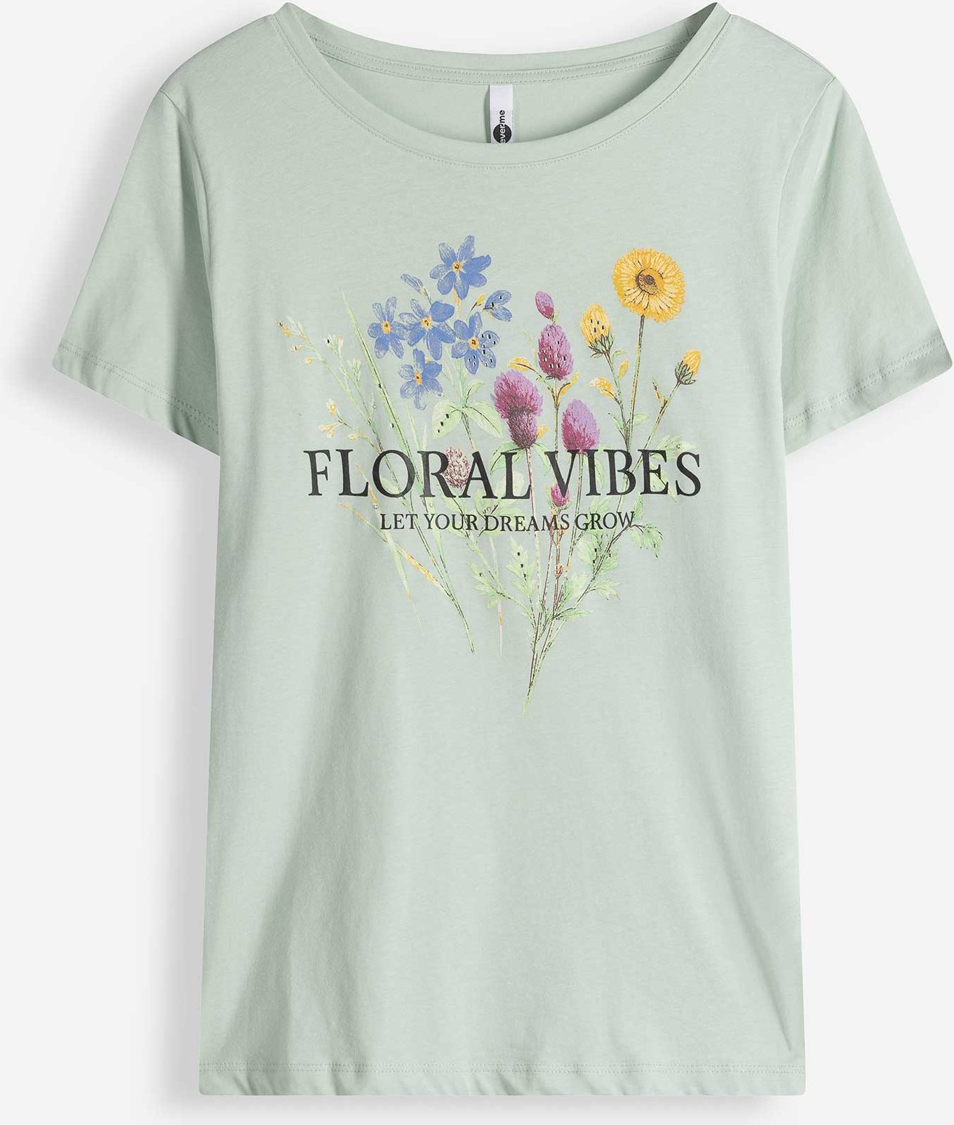 T-Shirt - Frontprint - türkis