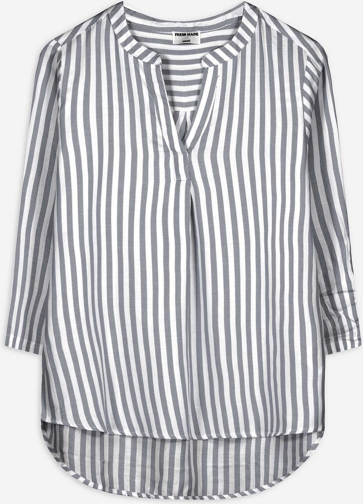 Bluse - Dreiviertelärmel - schwarz