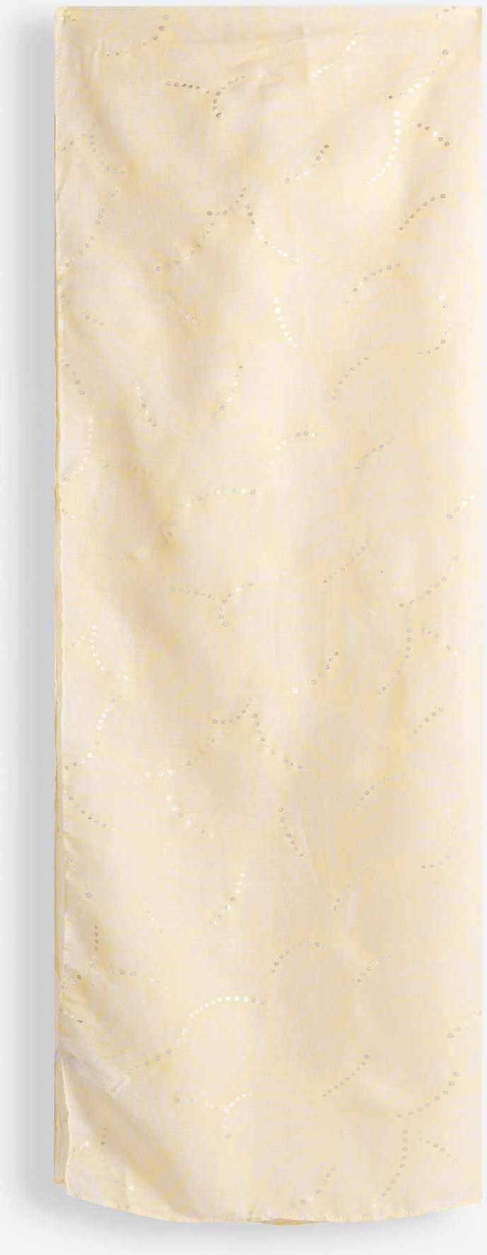 Schal - gemustert - hellgelb