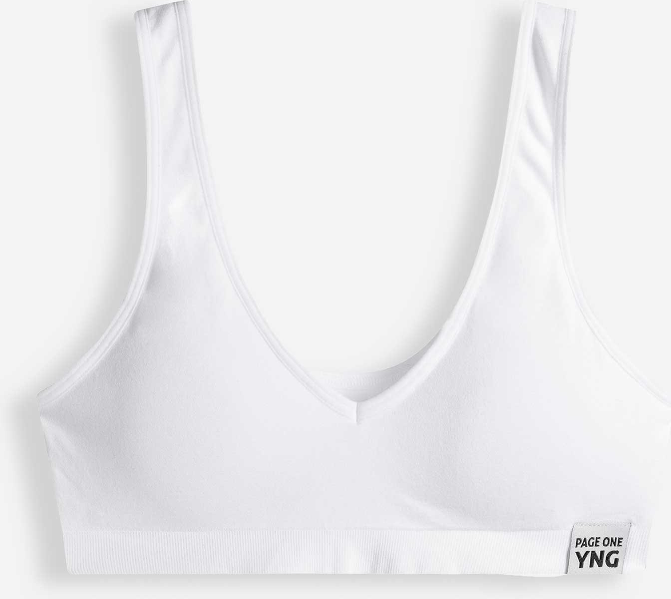 Bralette - einfarbig - weiß