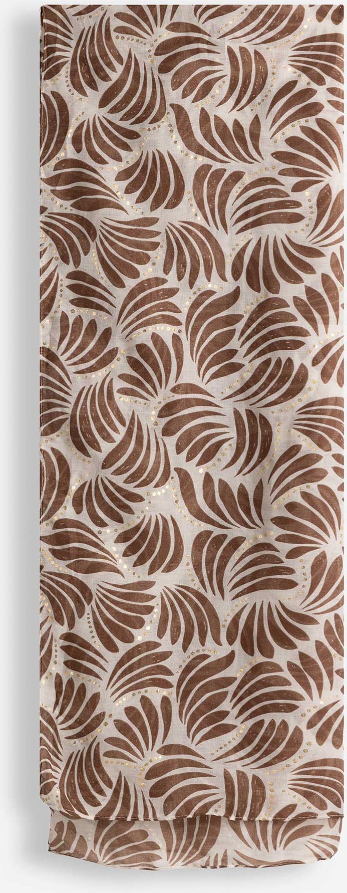 Schal - gemustert - braun