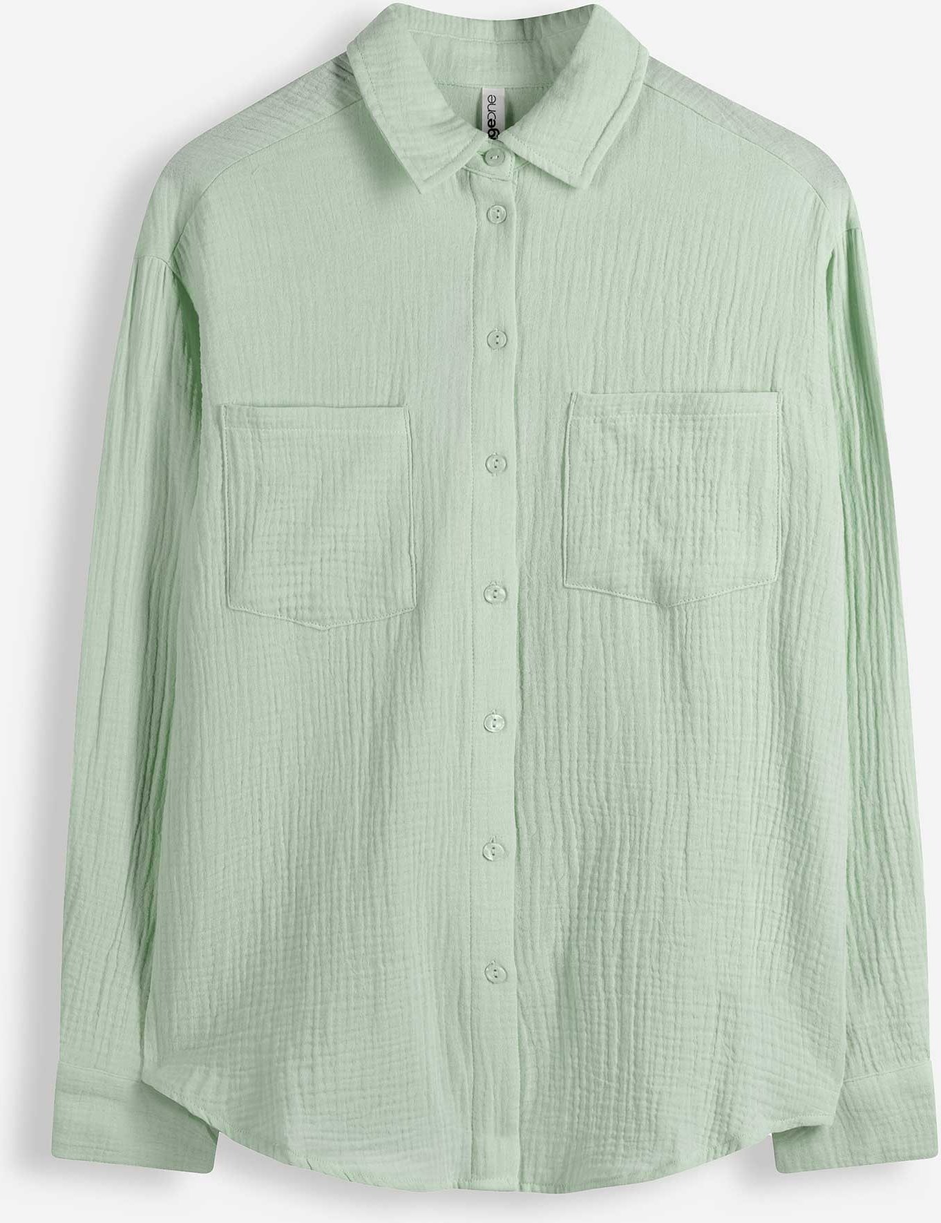 Bluse - einfarbig - türkis