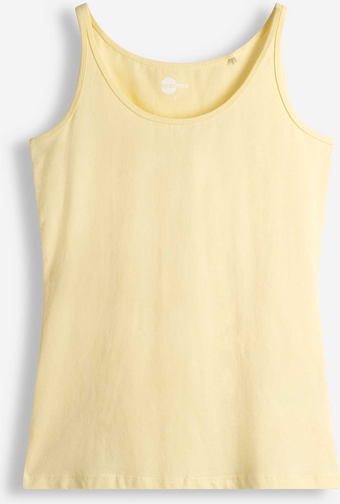 Top - Stretchanteil - hellgelb