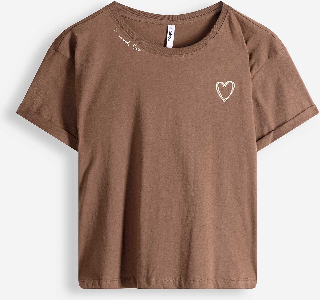 T-Shirt - Stickereien - braun