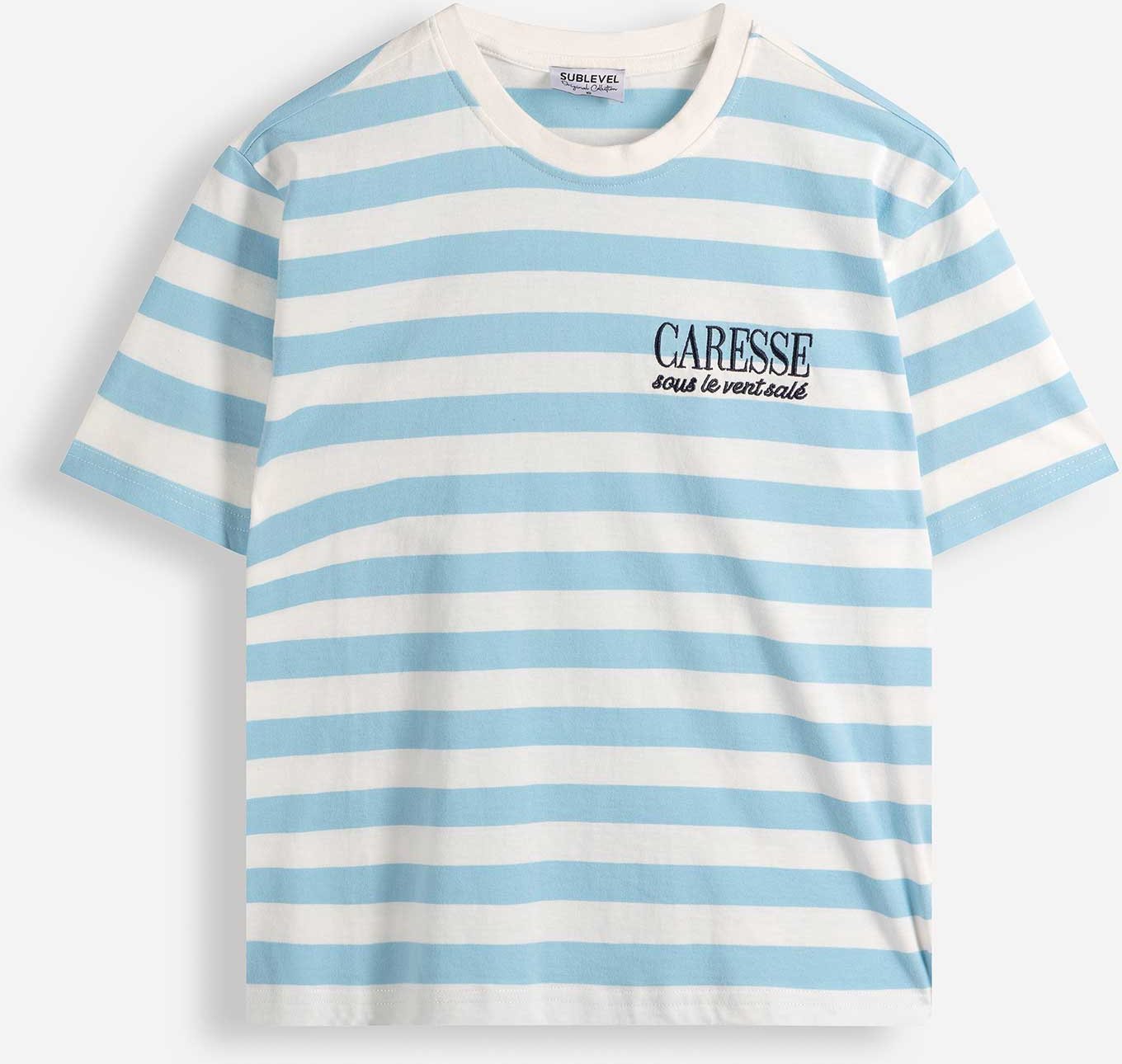 T-Shirt - Frontprint - hellblau