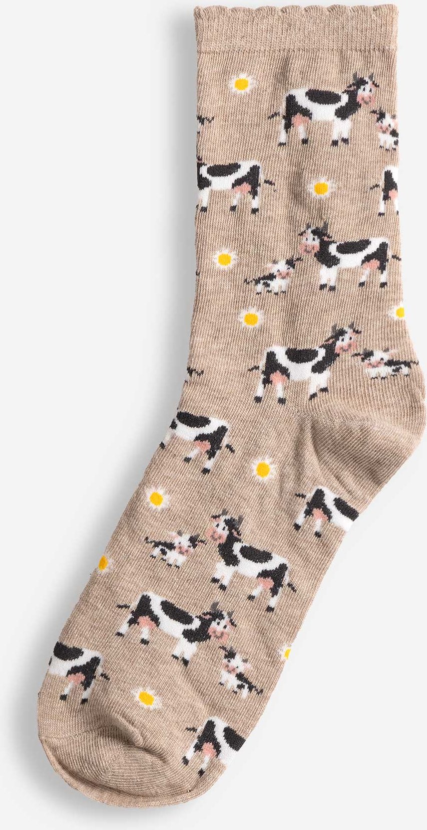 Socken - Allover-Muster - beige