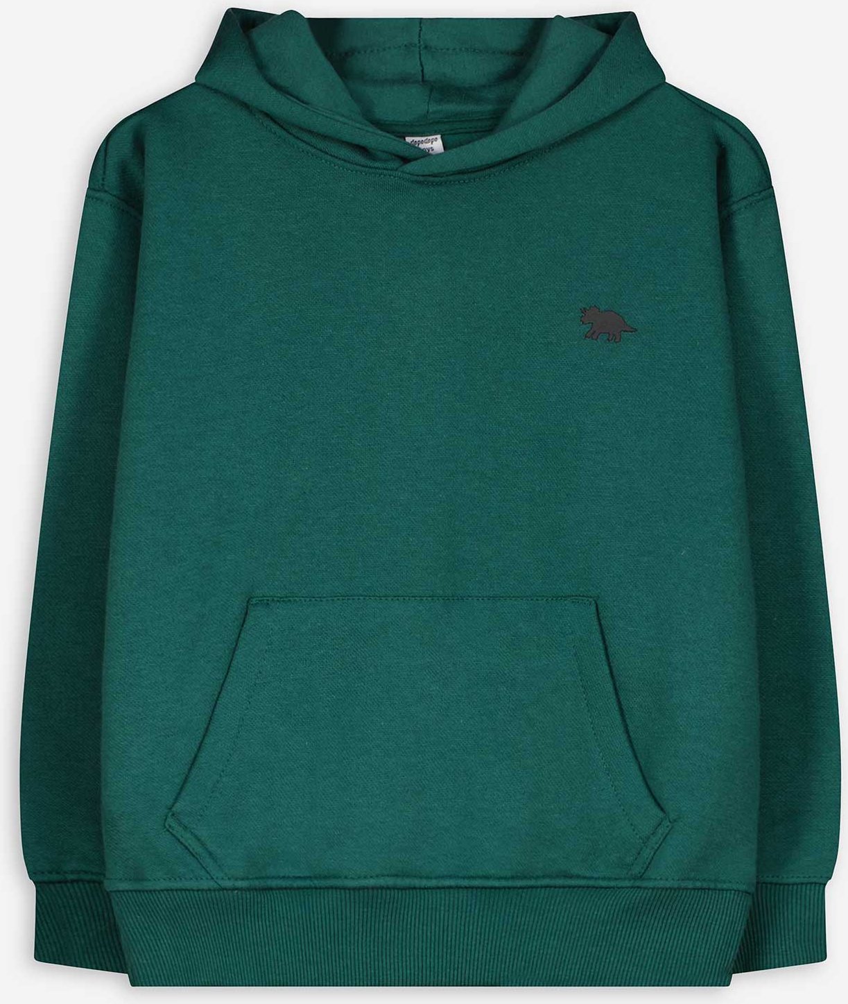 Thumbnail - Hoodie - einfarbig - dunkelgrün