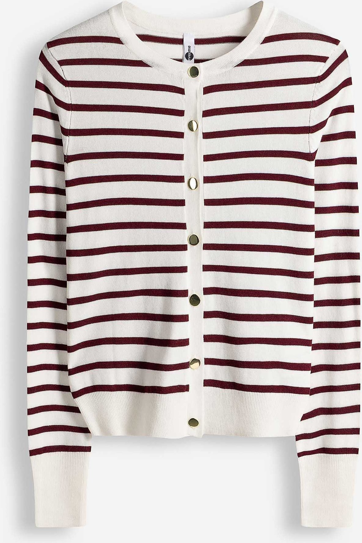 Cardigan - Knopfleiste - dunkelrot