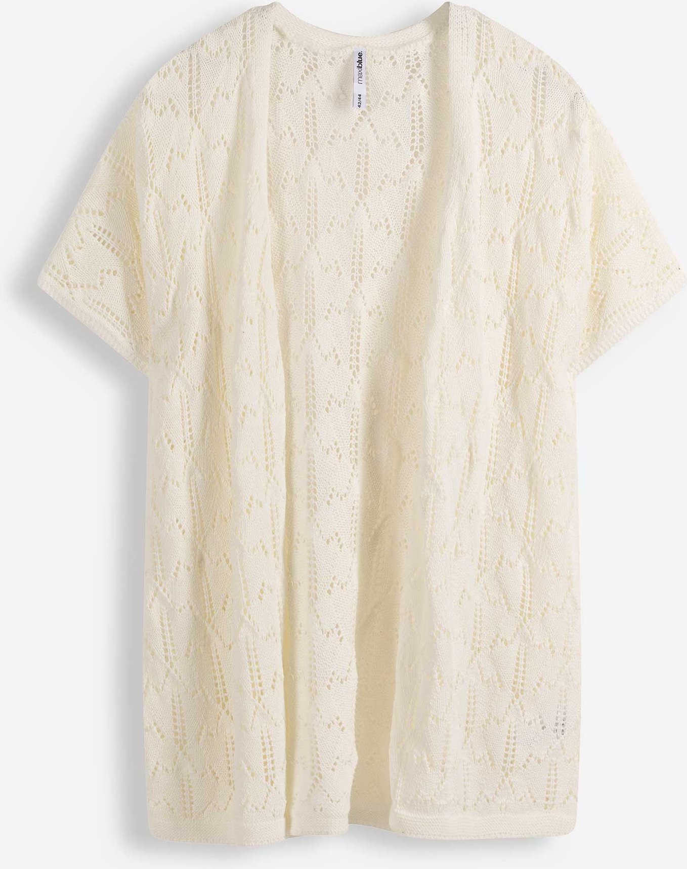 Cardigan - Baumwoll-Mix - weiß