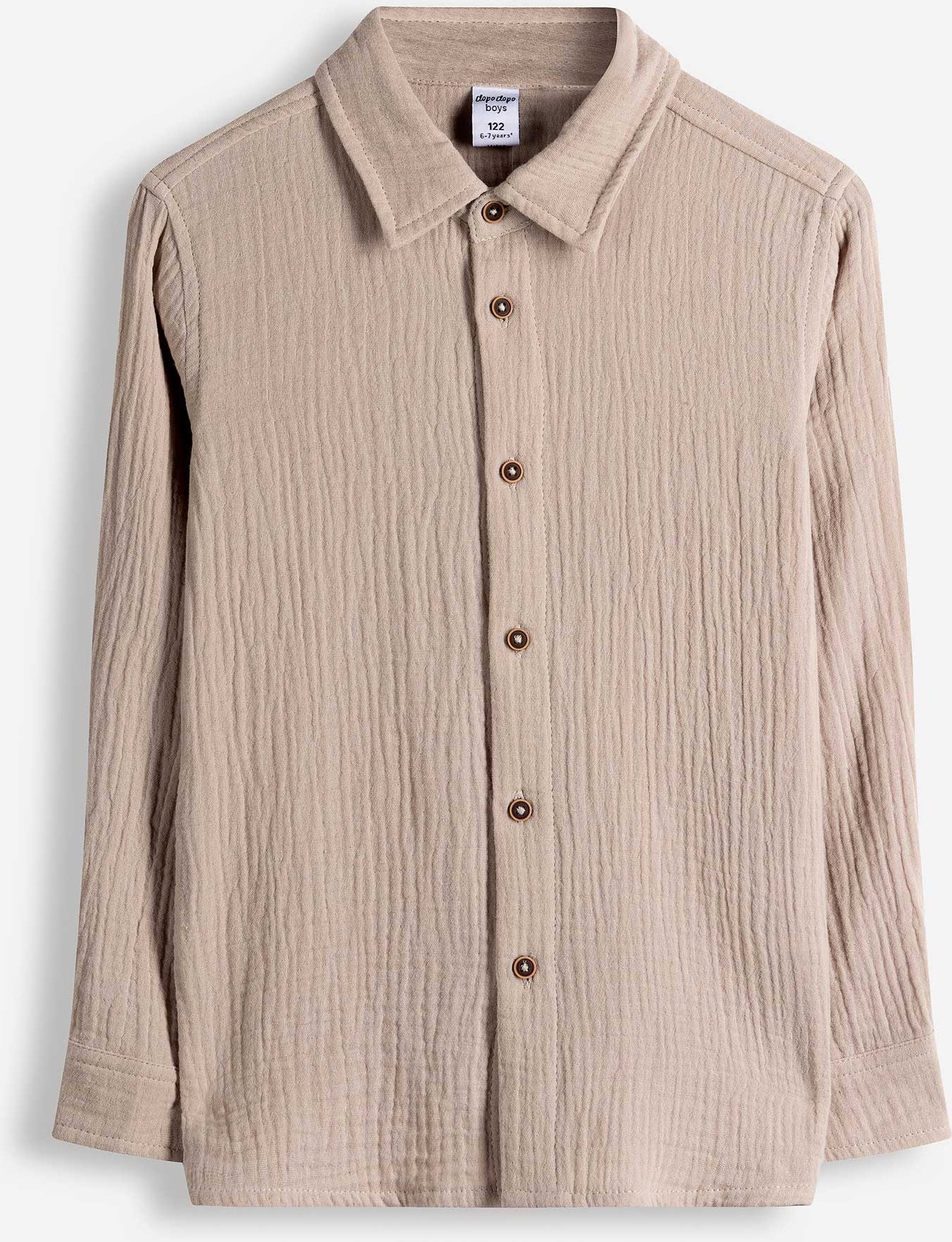 Hemd - Musselin - beige