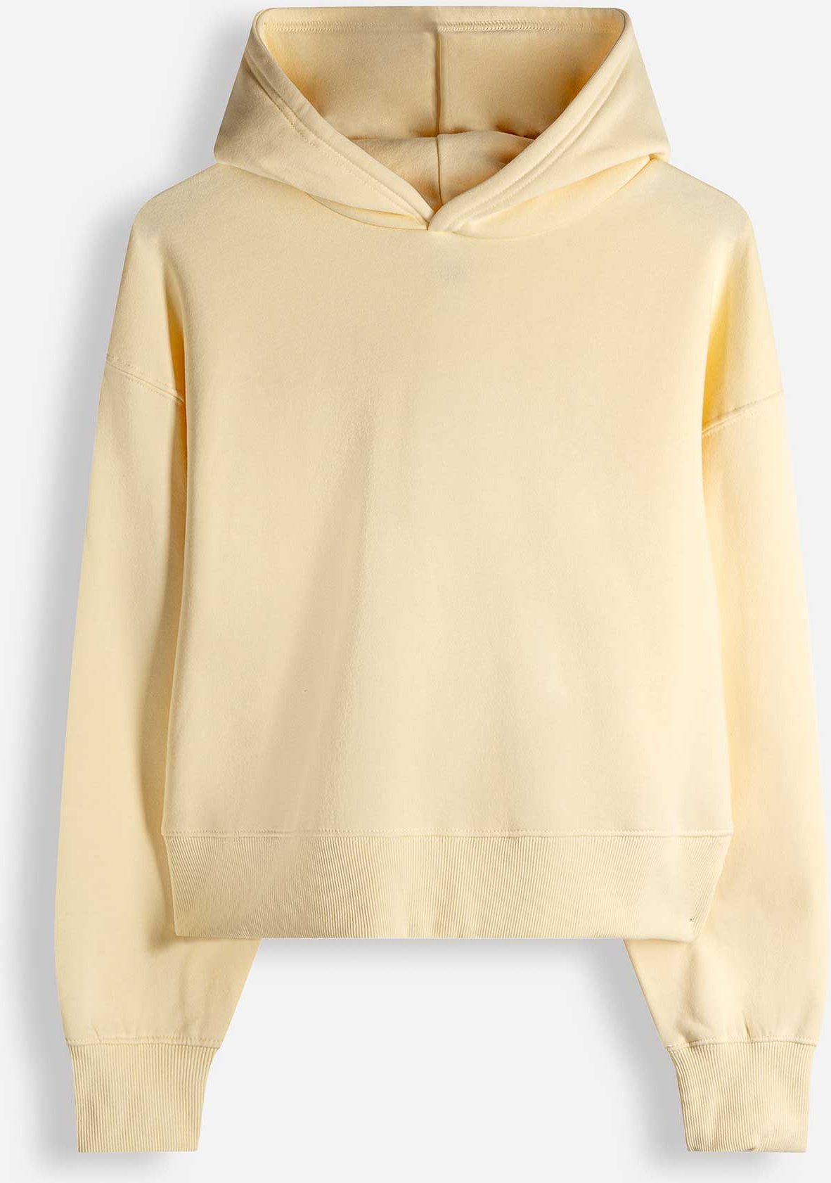 Hoodie - einfarbig - gelb