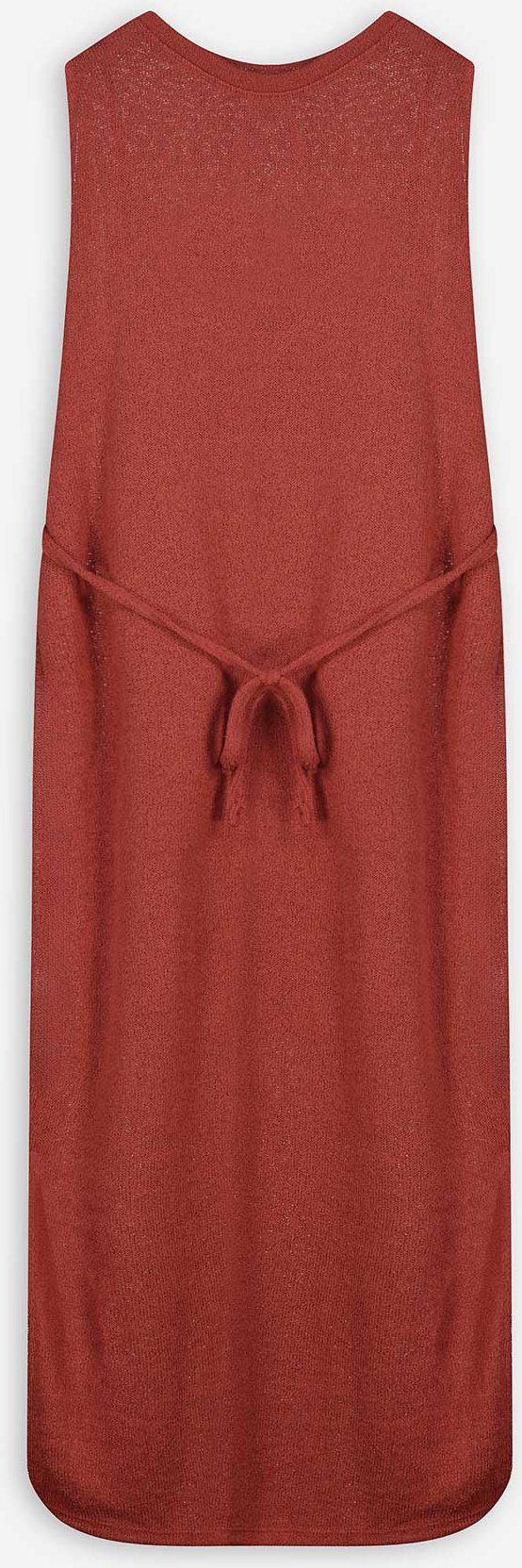 Kleid - Viskose-Mix - dunkelrot