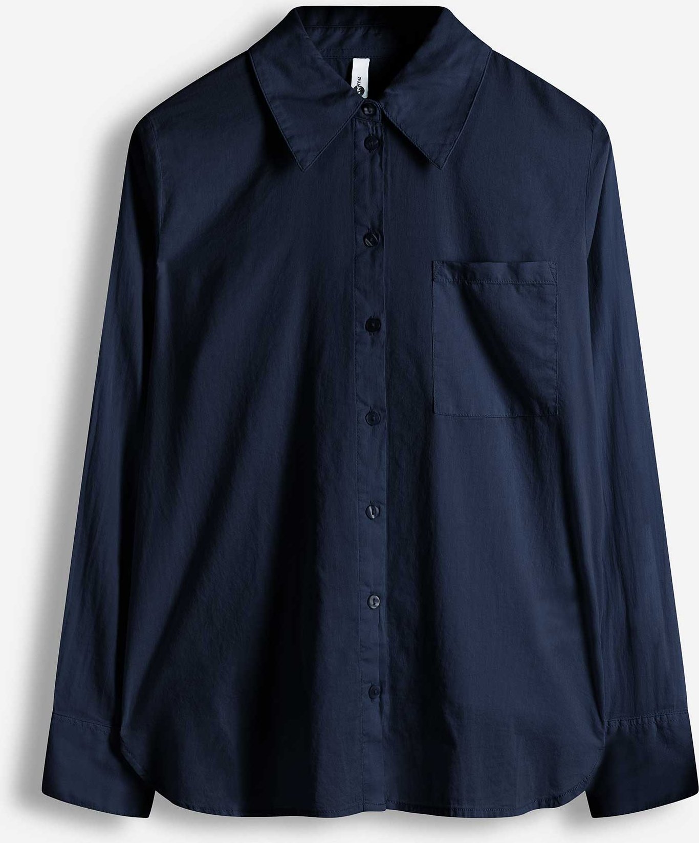 Hemdbluse - Soft-Touch - dunkelblau