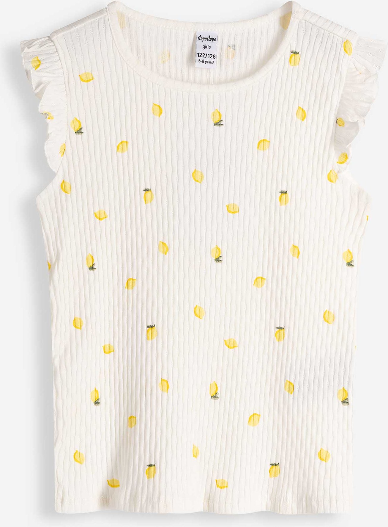 Shirt - Gerippt - weiß