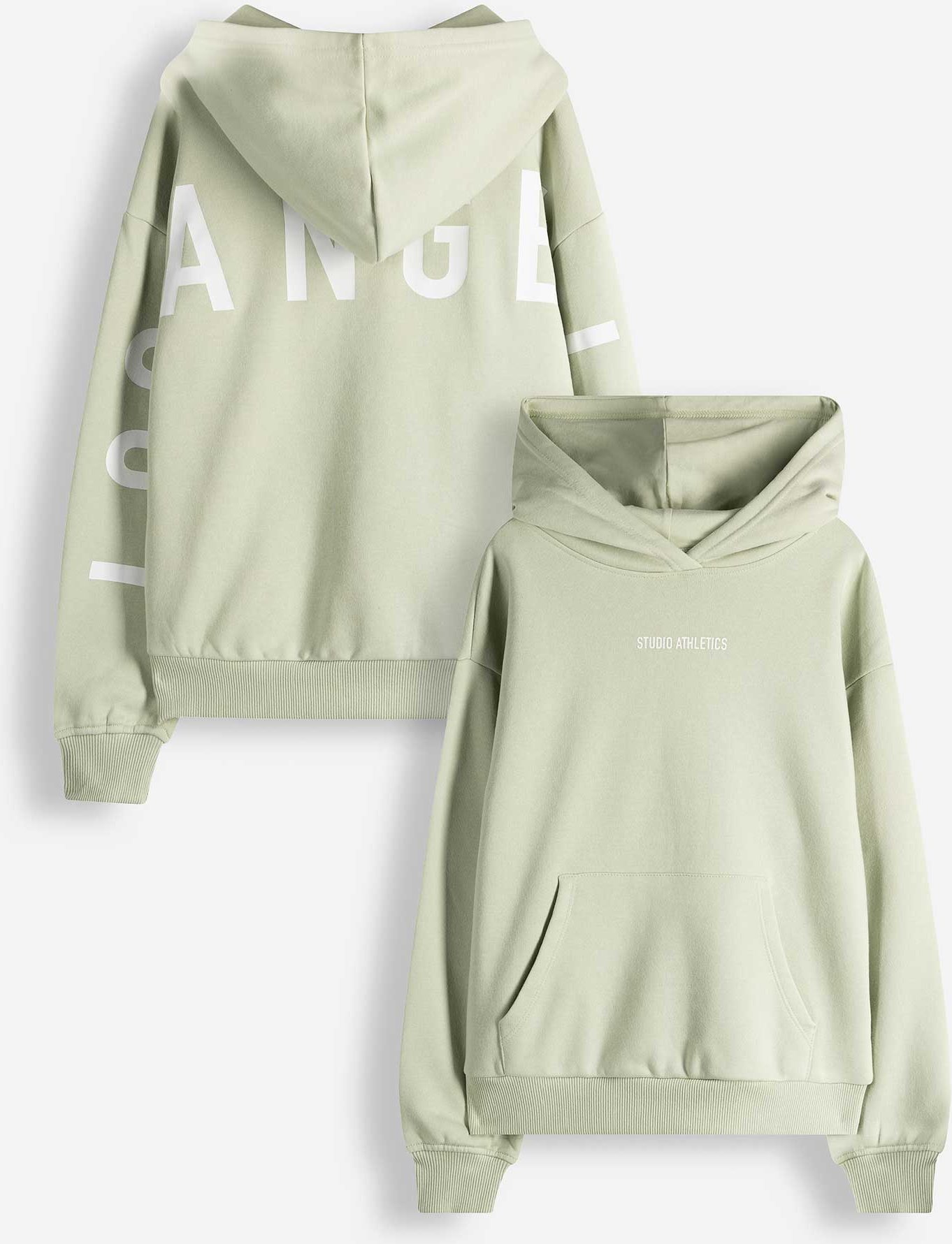 Hoodie - Print - hellgrün