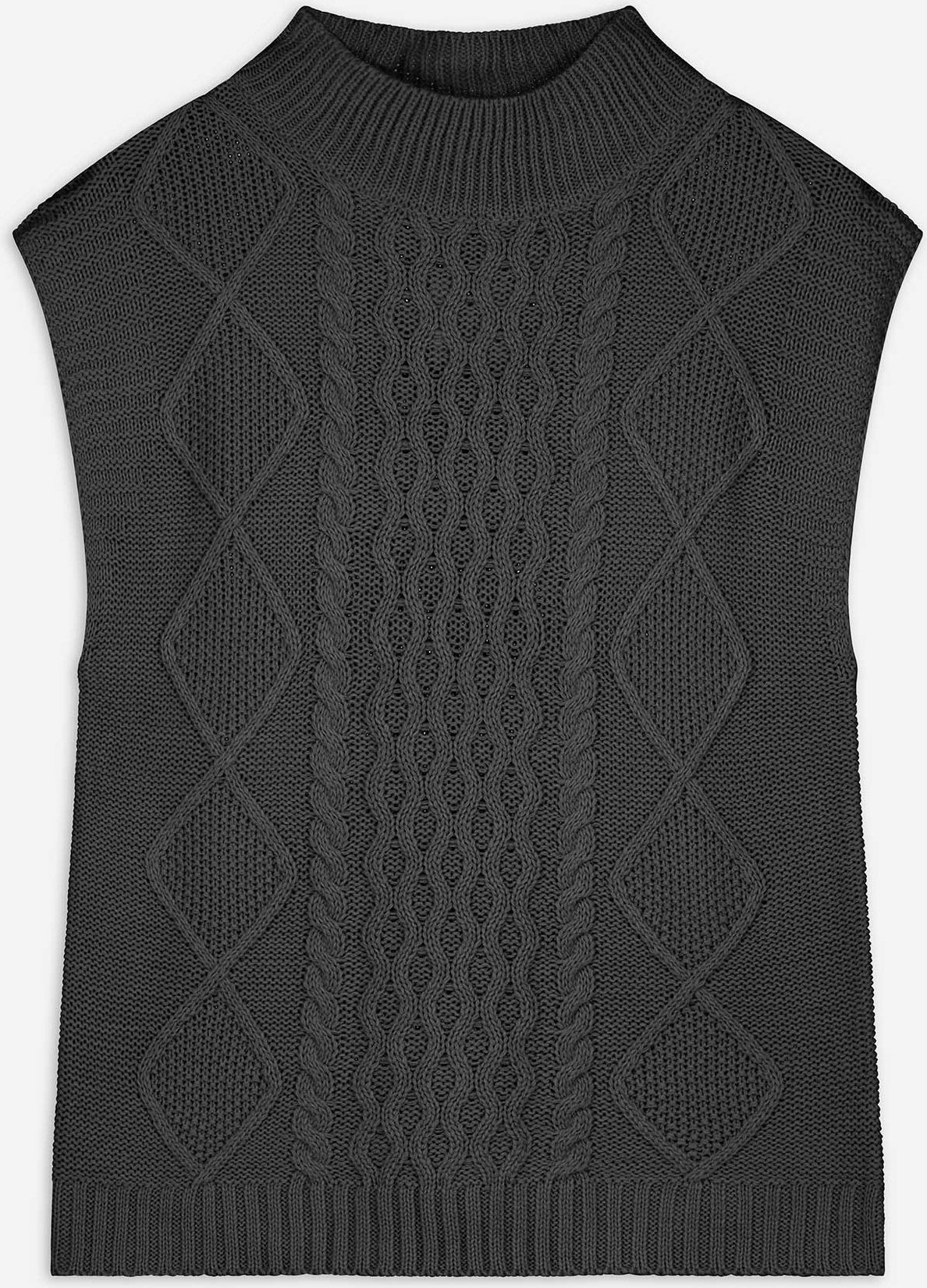 Pullover - Ärmellos - schwarz