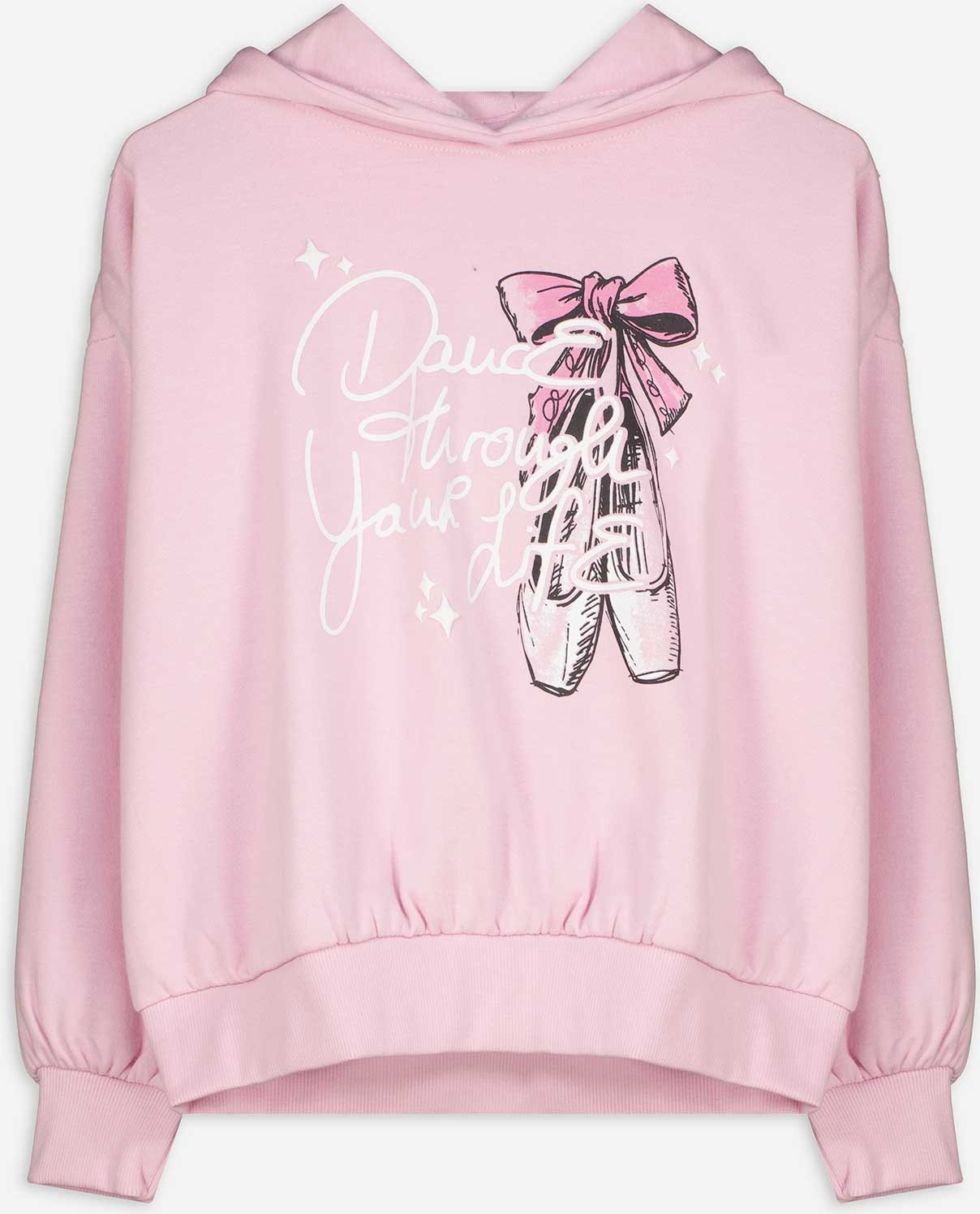 Sweatshirt - Frontprint - pink