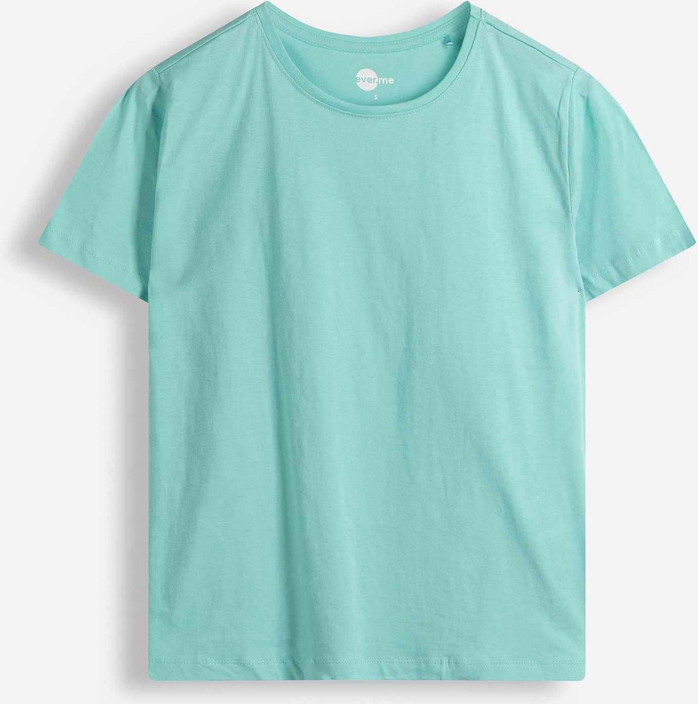 T-Shirt - Rundhals-Ausschnitt - türkis